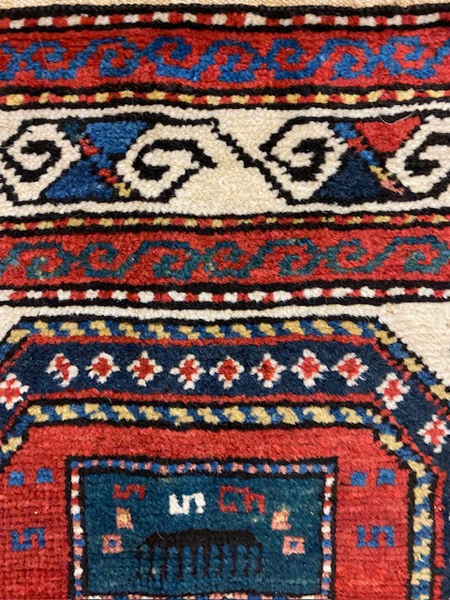 Hand-Woven Kazak prayer rug For Sale