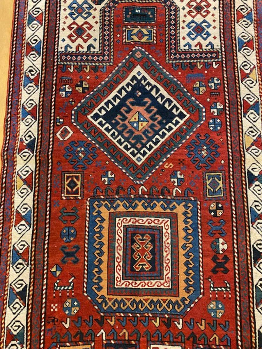 Late 19th Century Kazak prayer rug For Sale