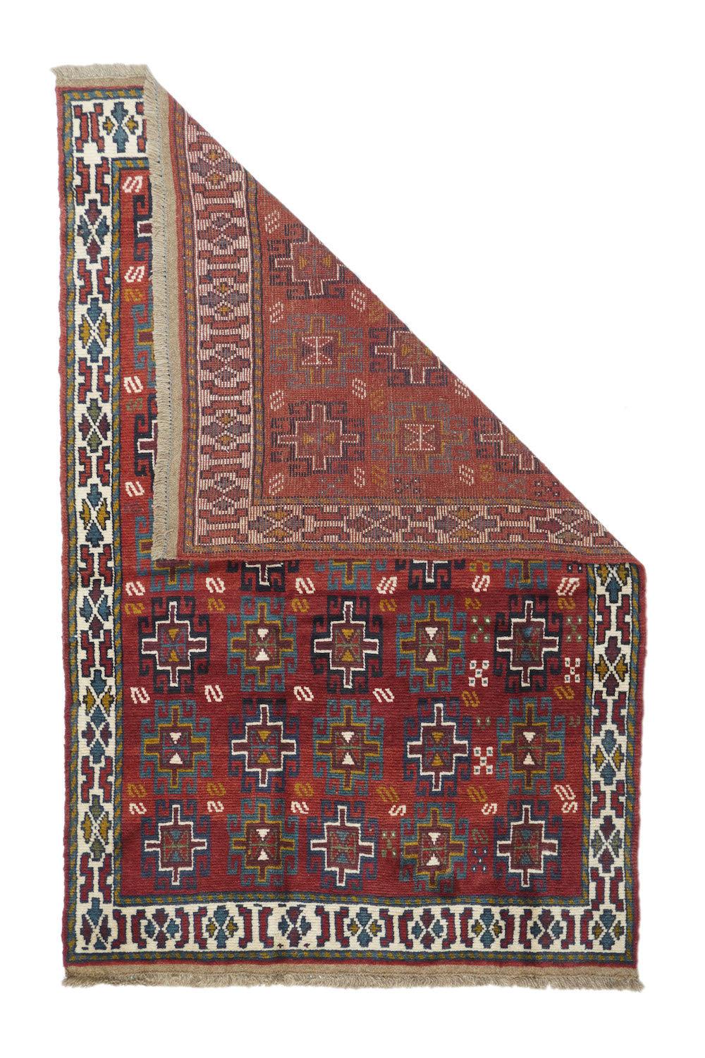 Kazak-Teppich 3'10'' x 5'9'' (Persisch) im Angebot