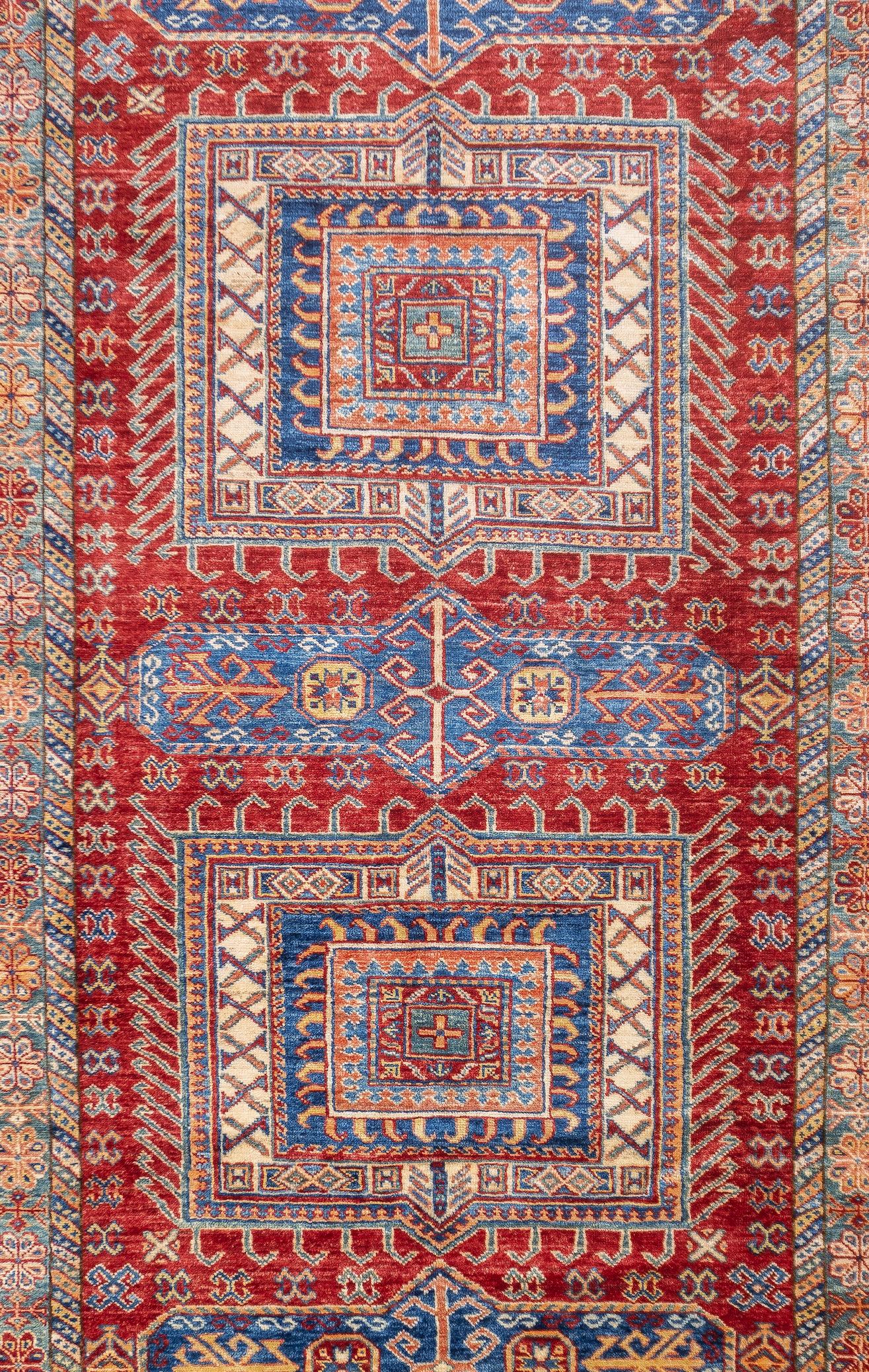 Pakistani Kazak Rug 5'10'' x 9'2'' For Sale