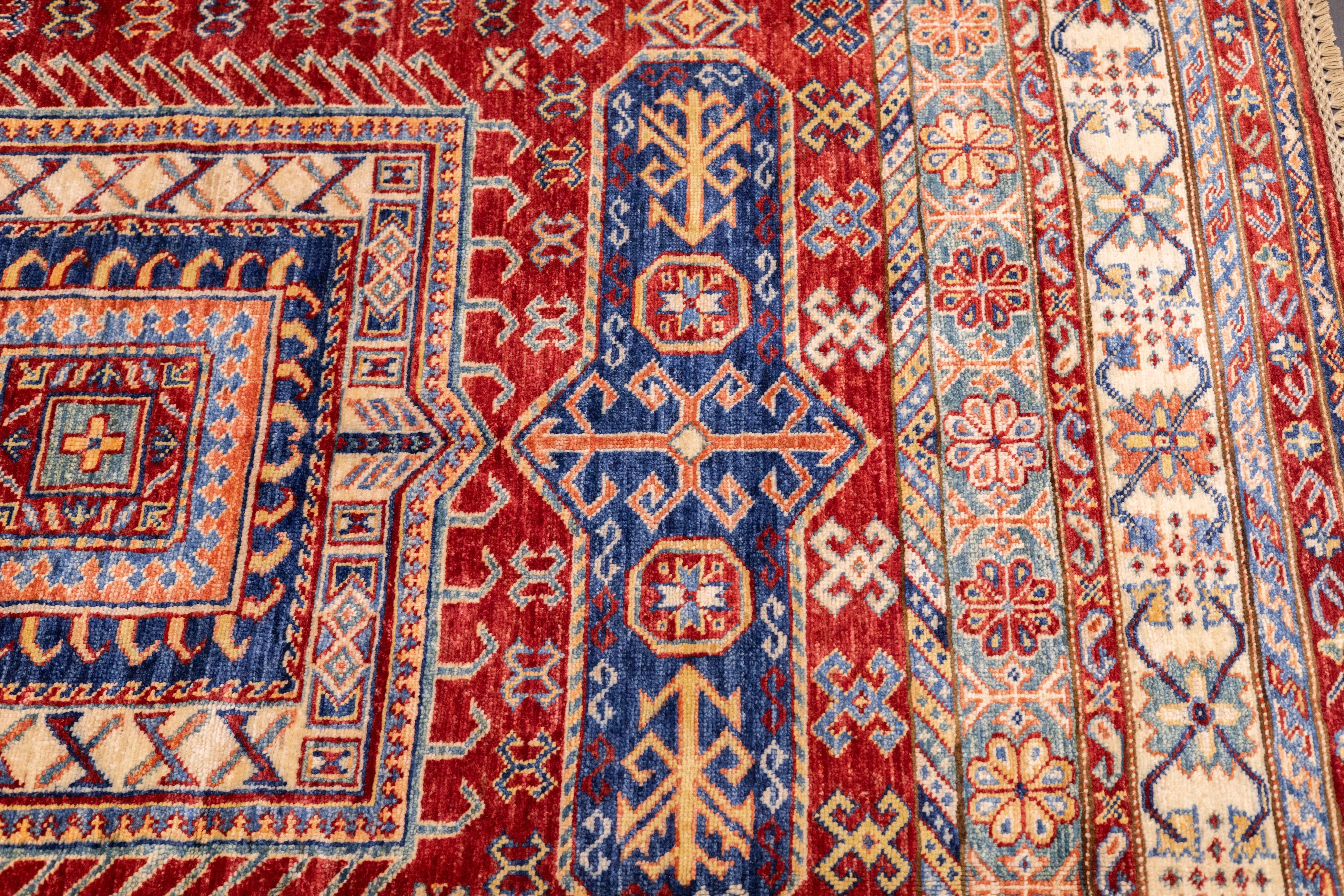 Contemporary Kazak Rug 5'10'' x 9'2'' For Sale