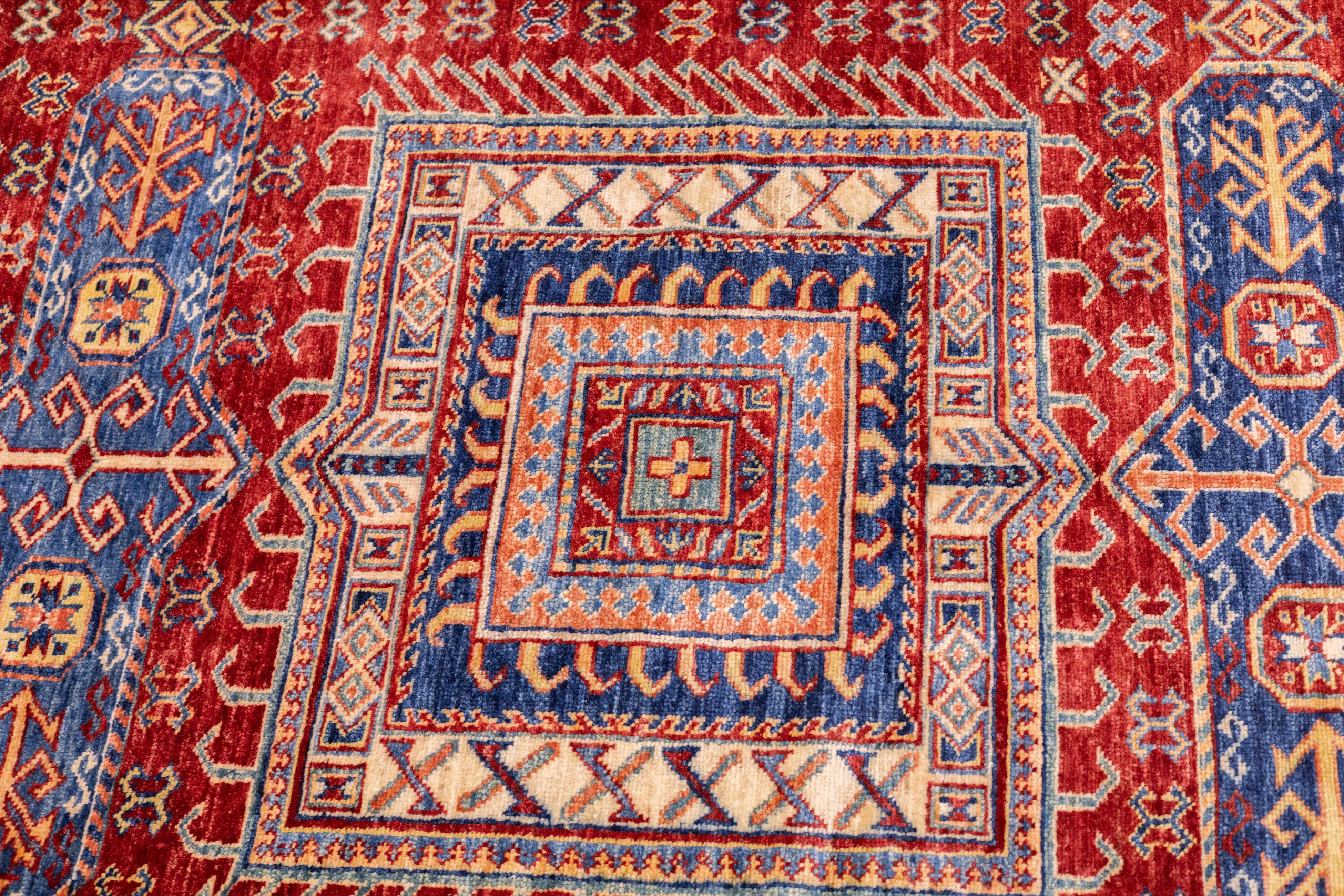 Wool Kazak Rug 5'10'' x 9'2'' For Sale