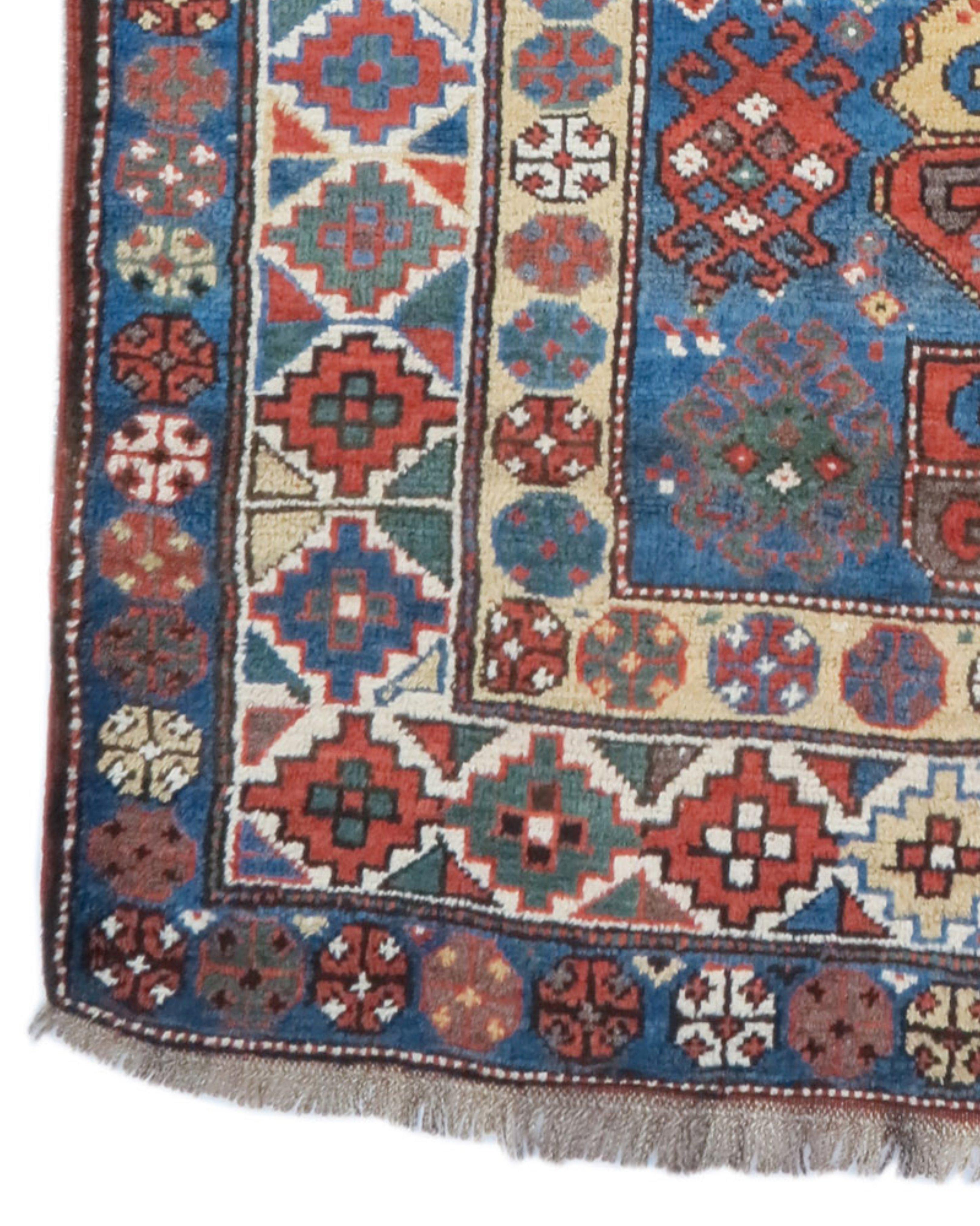 Kazak-Teppich, um 1900 (Handgeknüpft) im Angebot