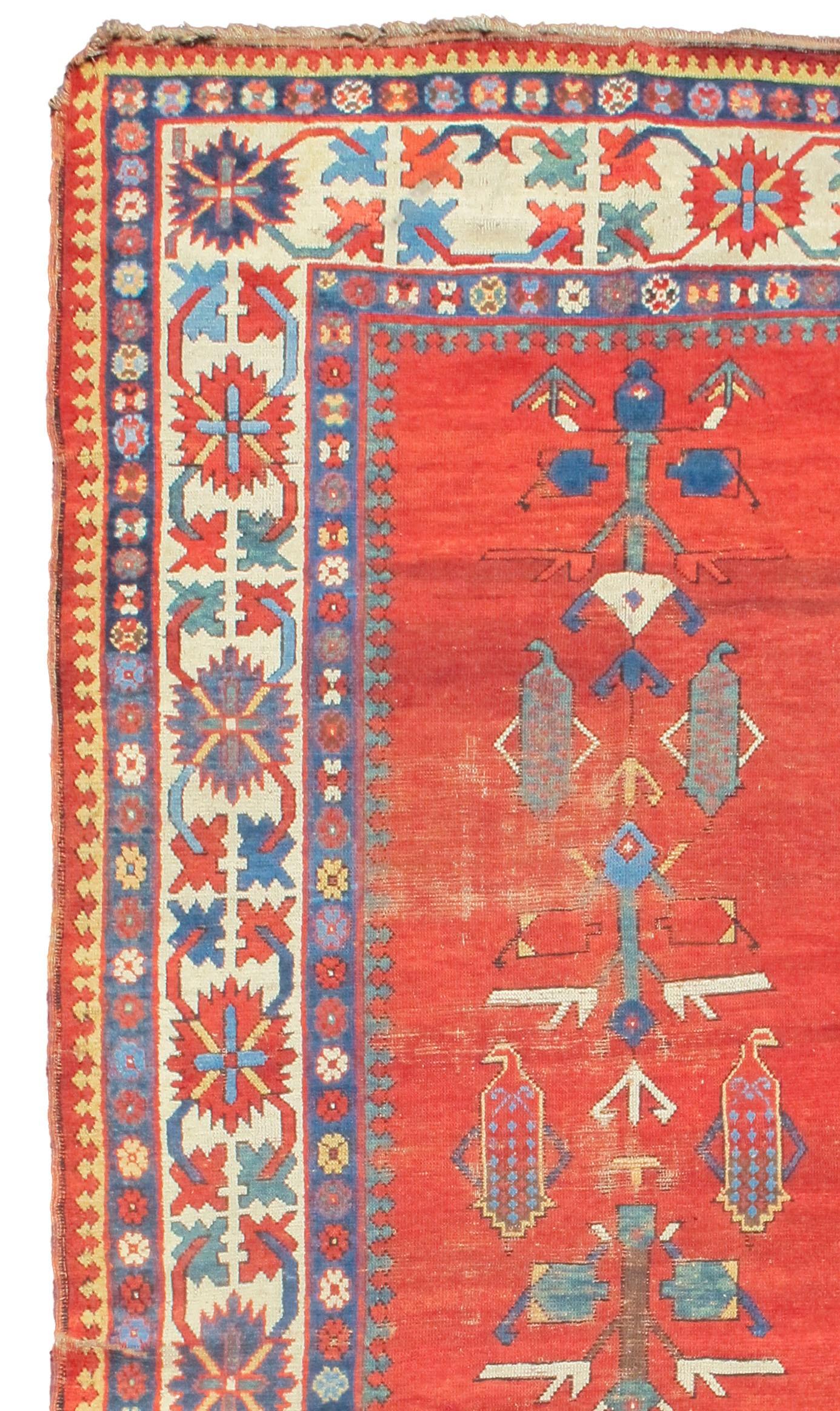 Caucasian Kazak rug. Measures: 4'8