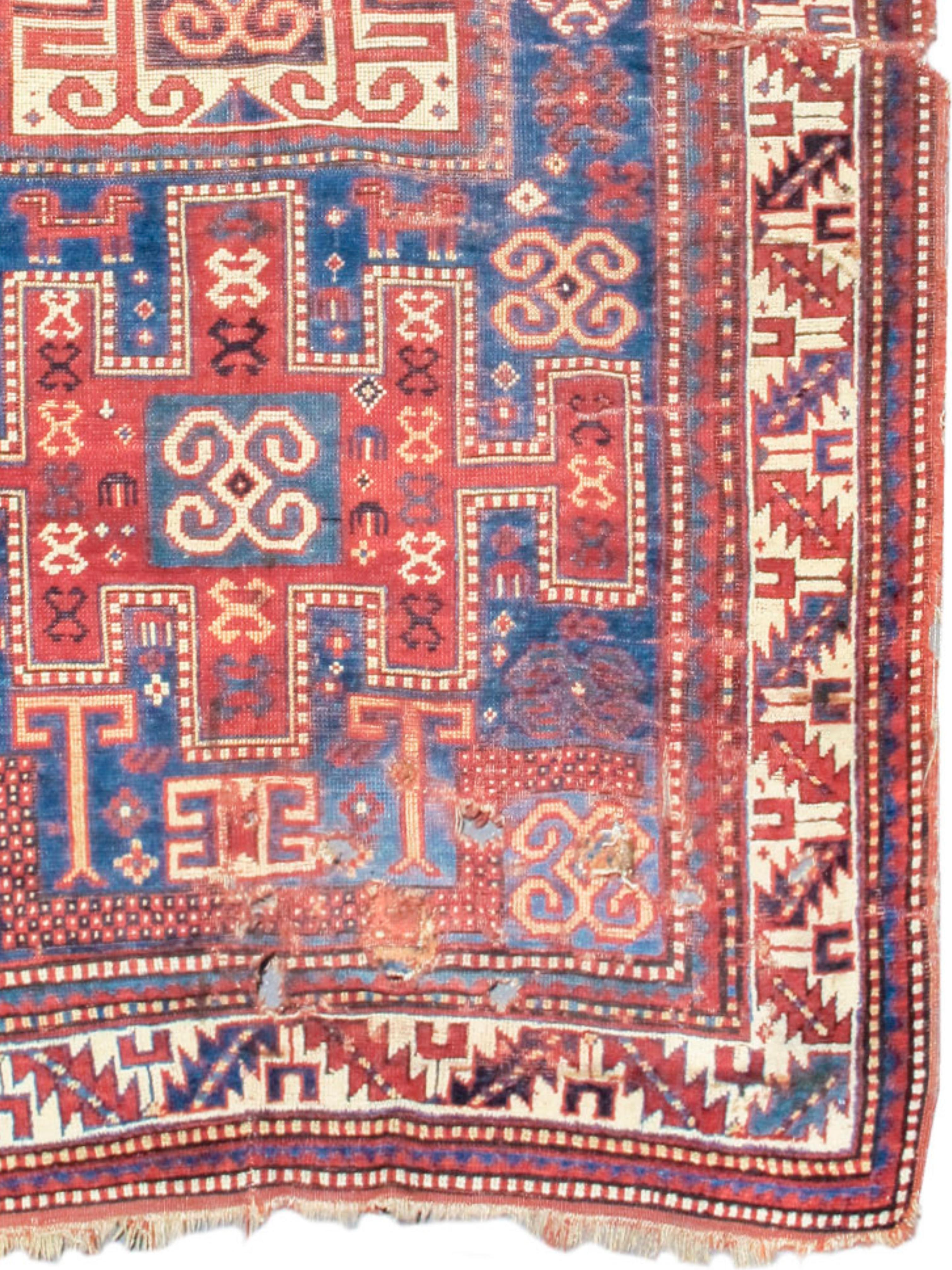Kazak-Teppich, spätes 19. Jahrhundert (Kaukasisch) im Angebot