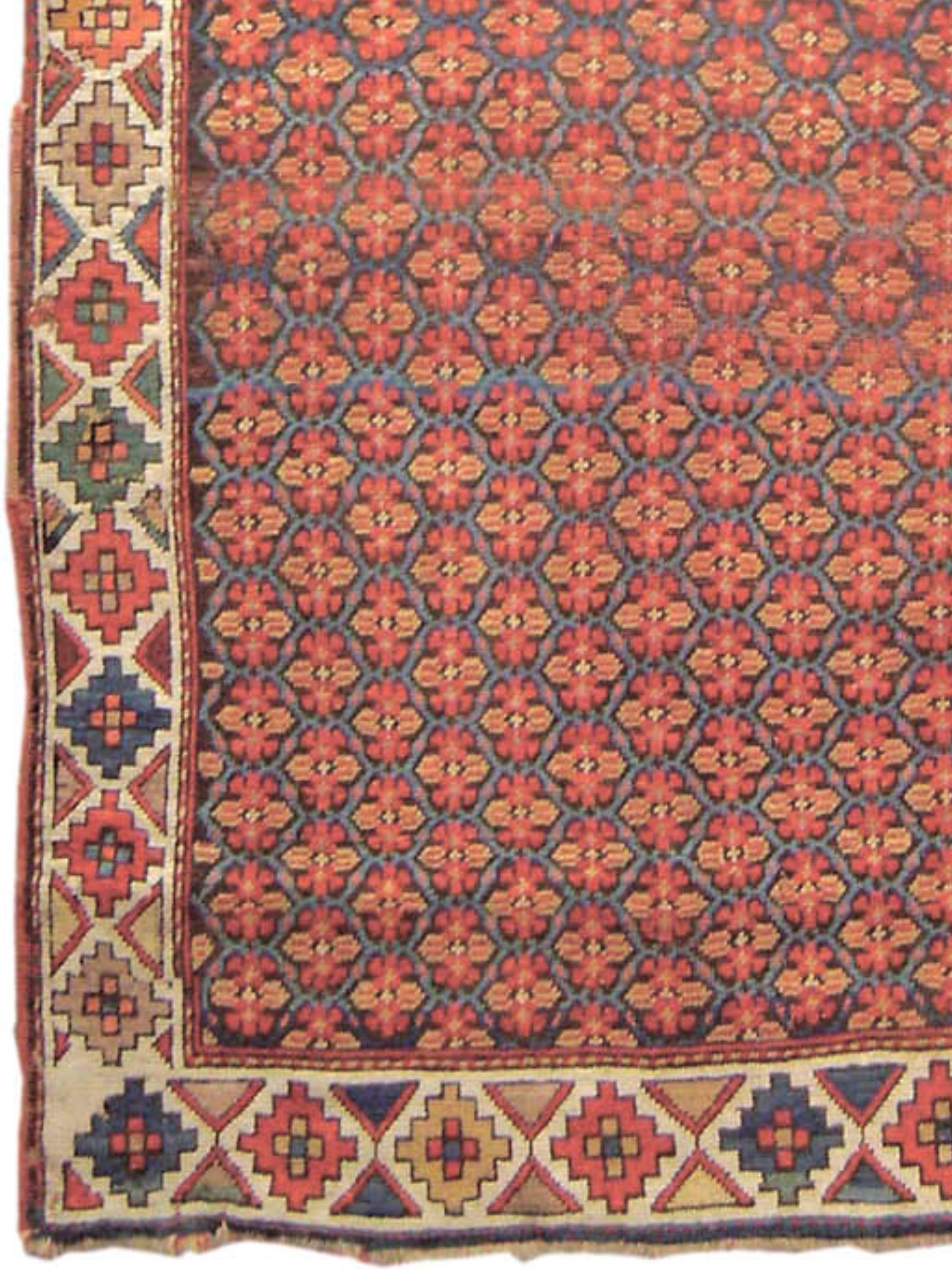 Caucasien Tapis kazak, fin du 19e siècle en vente