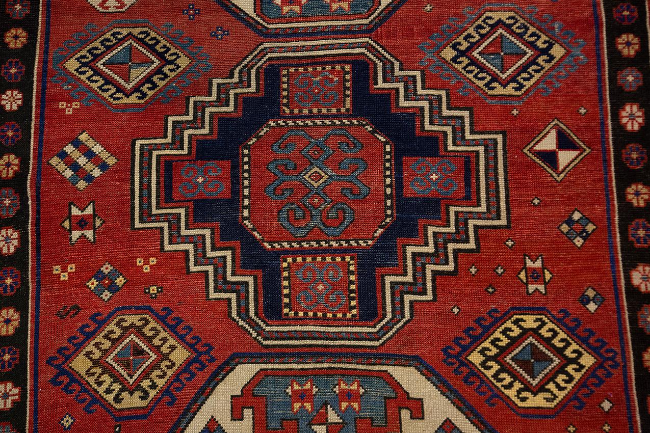 Kazak-Teppich Lori Pampak Kaukasisches Geomteric Design spätes 19. Jahrhundert im Angebot 1