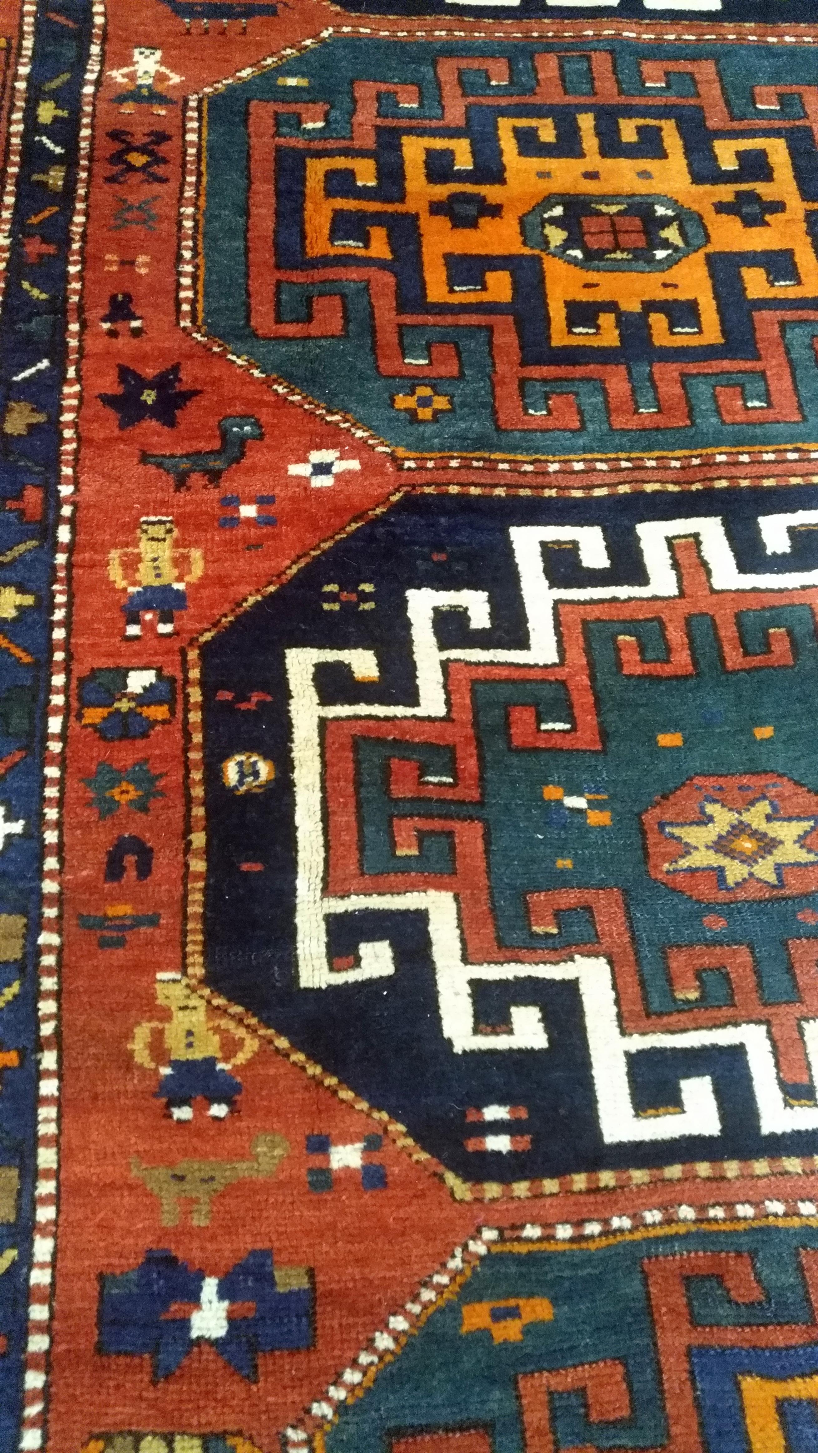 Hand-Knotted  Kazak Rug Moghan - N° 229 For Sale
