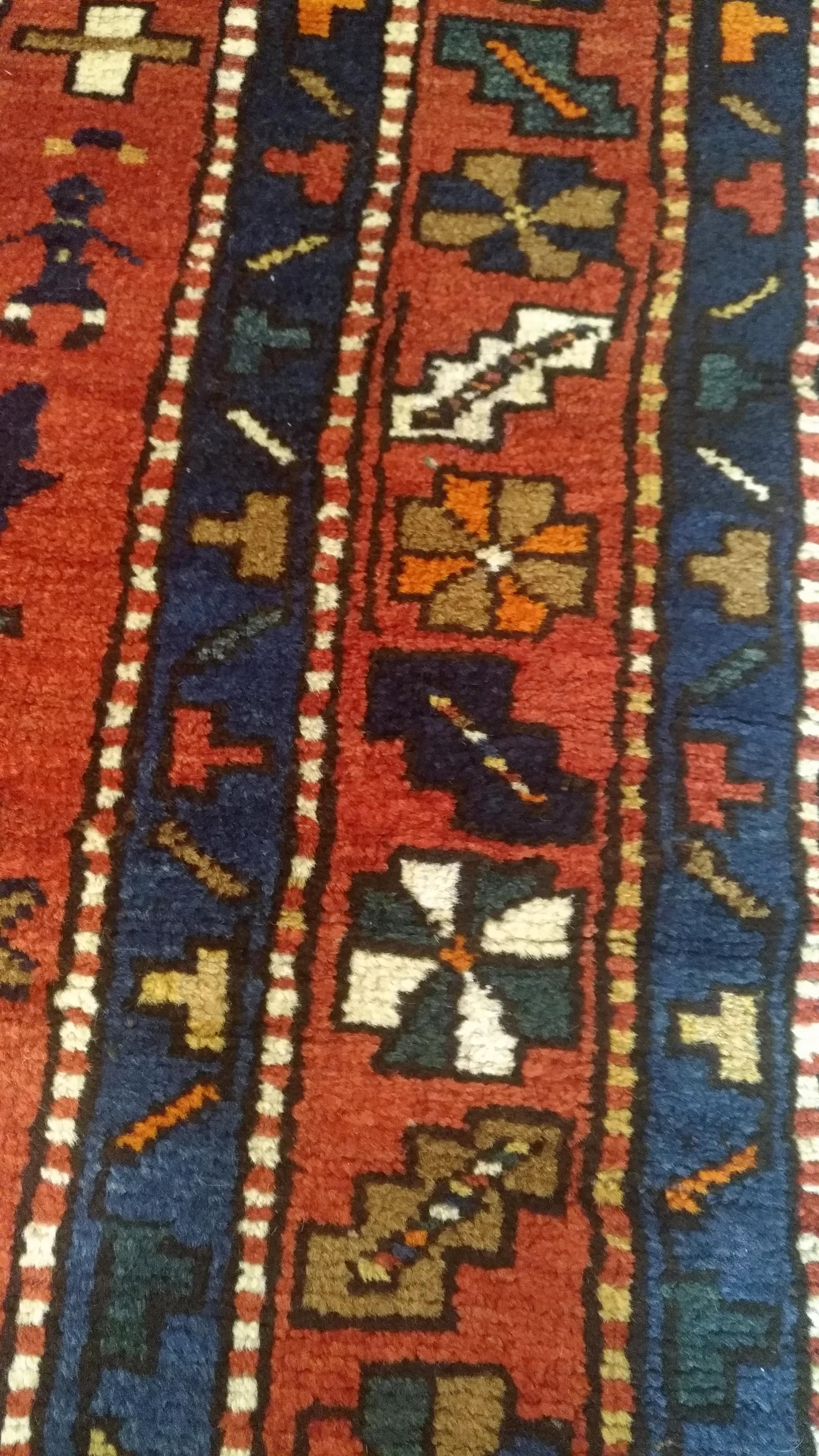 Kasachstan-Teppich Moghan - Nr. 229 (Handgeknüpft) im Angebot