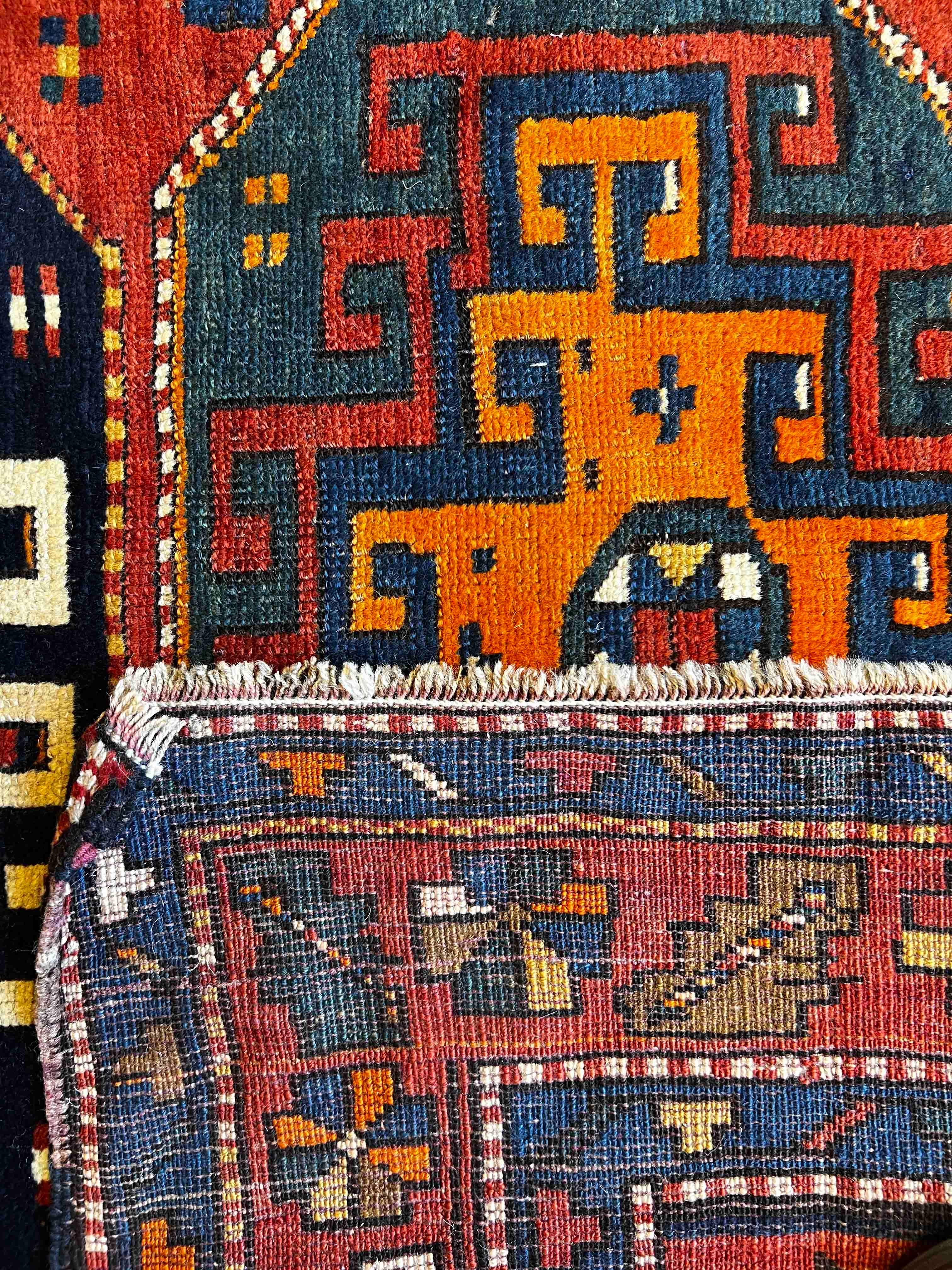  Kasachstan-Teppich Moghan - Nr. 229 im Angebot 3