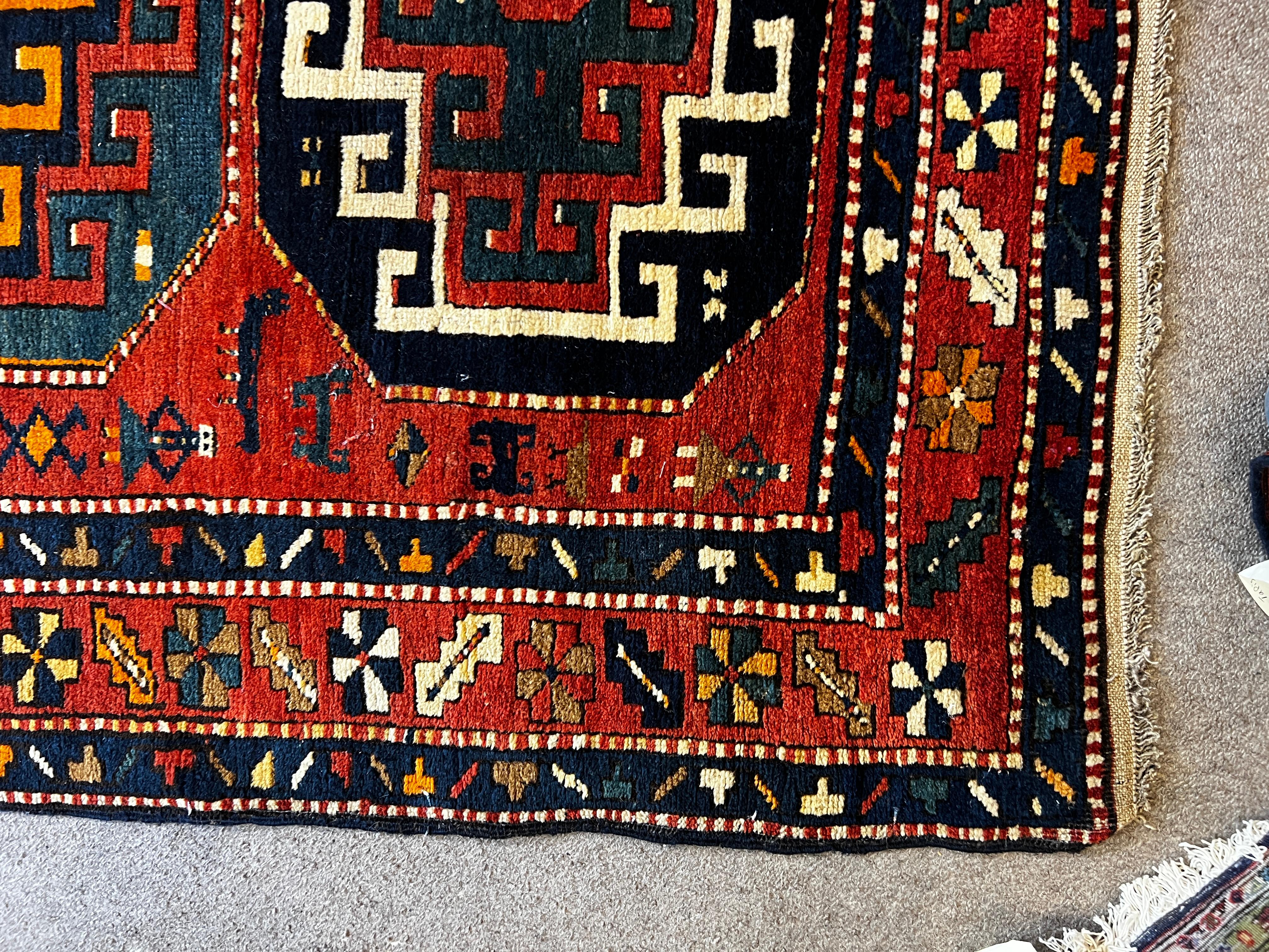  Kasachstan-Teppich Moghan - Nr. 229 im Angebot 6