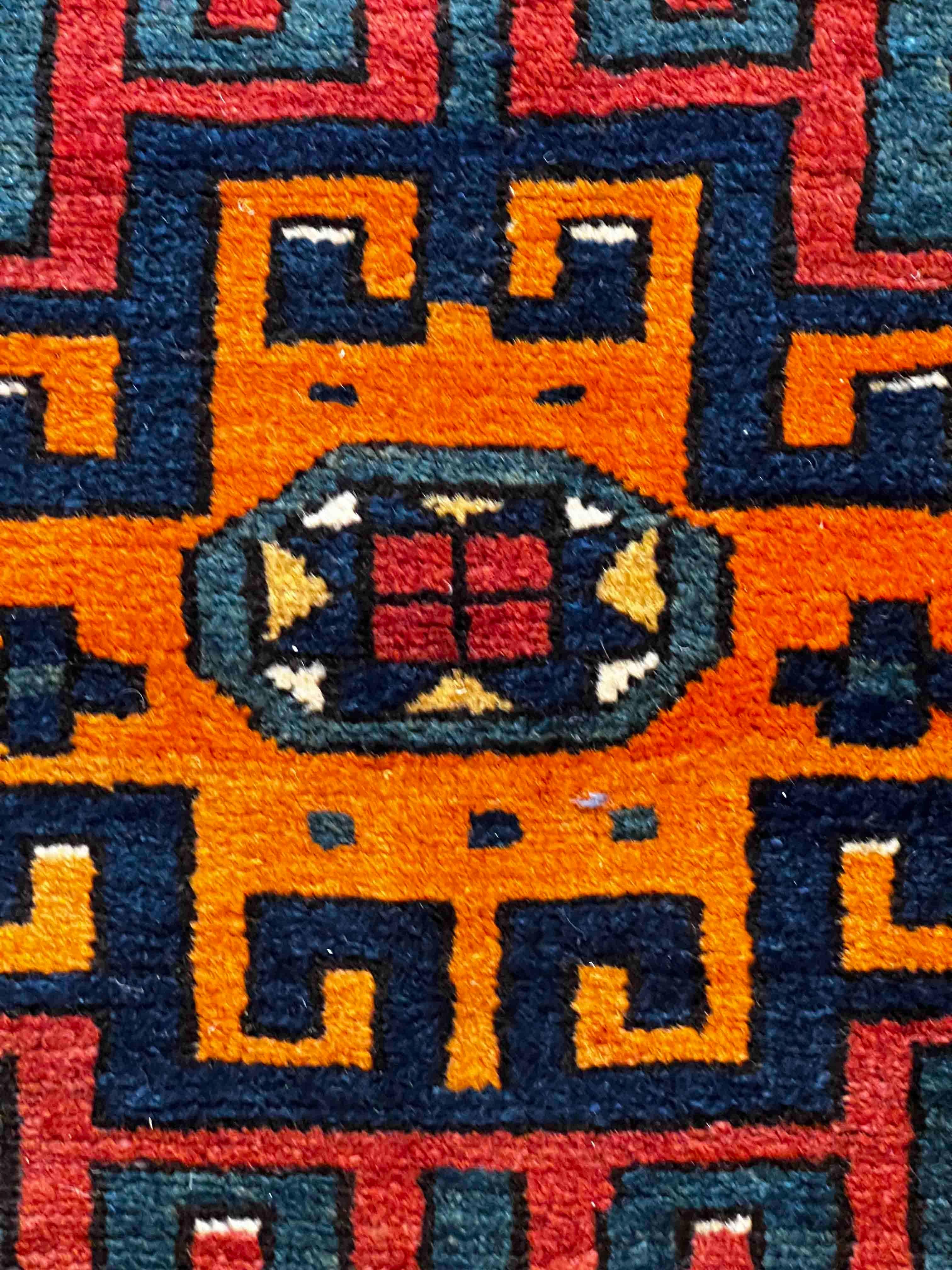  Kasachstan-Teppich Moghan - Nr. 229 im Angebot 9