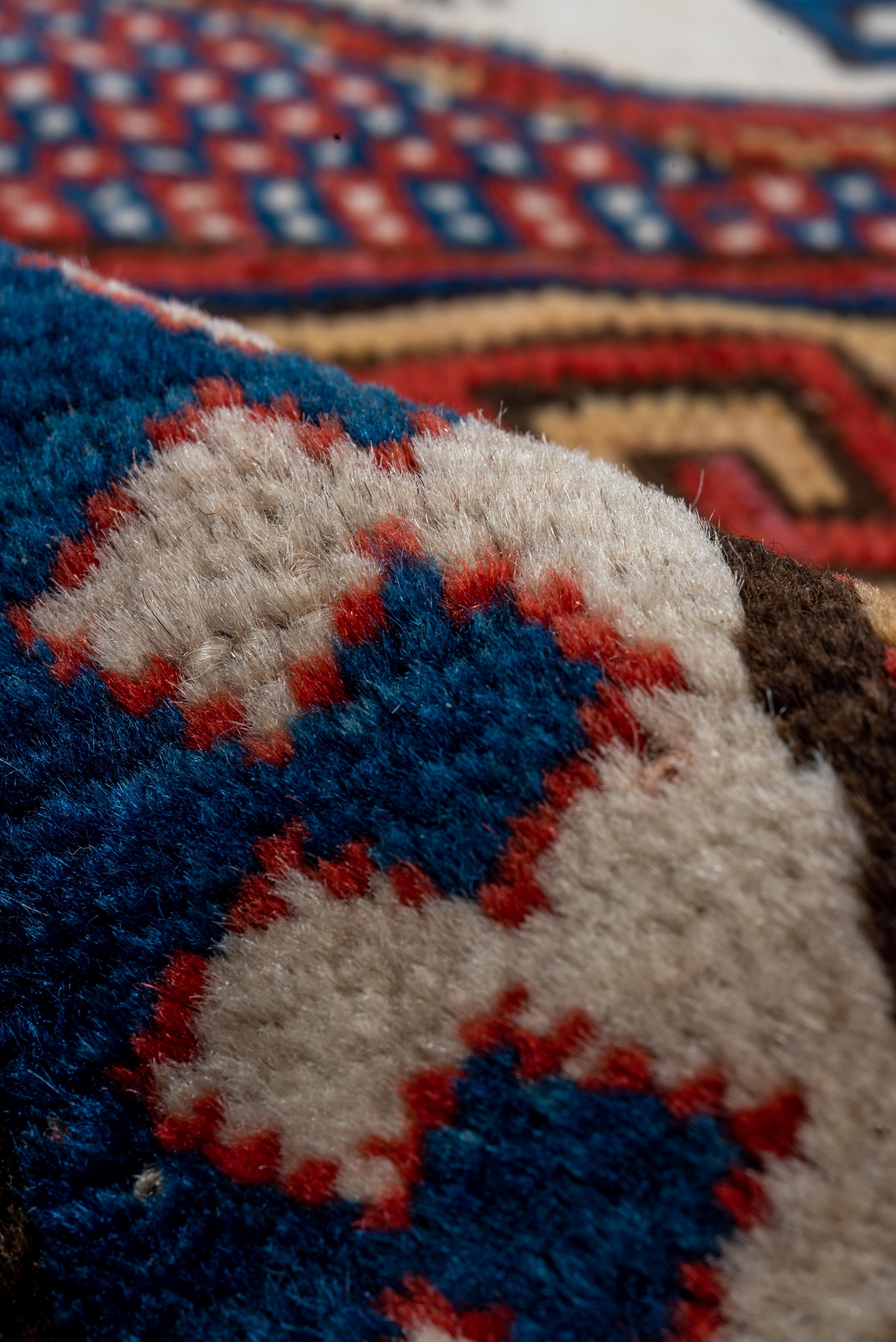 Kazak Rug Octagon Medallion and Geometric Panel Design In Good Condition For Sale In New York, NY