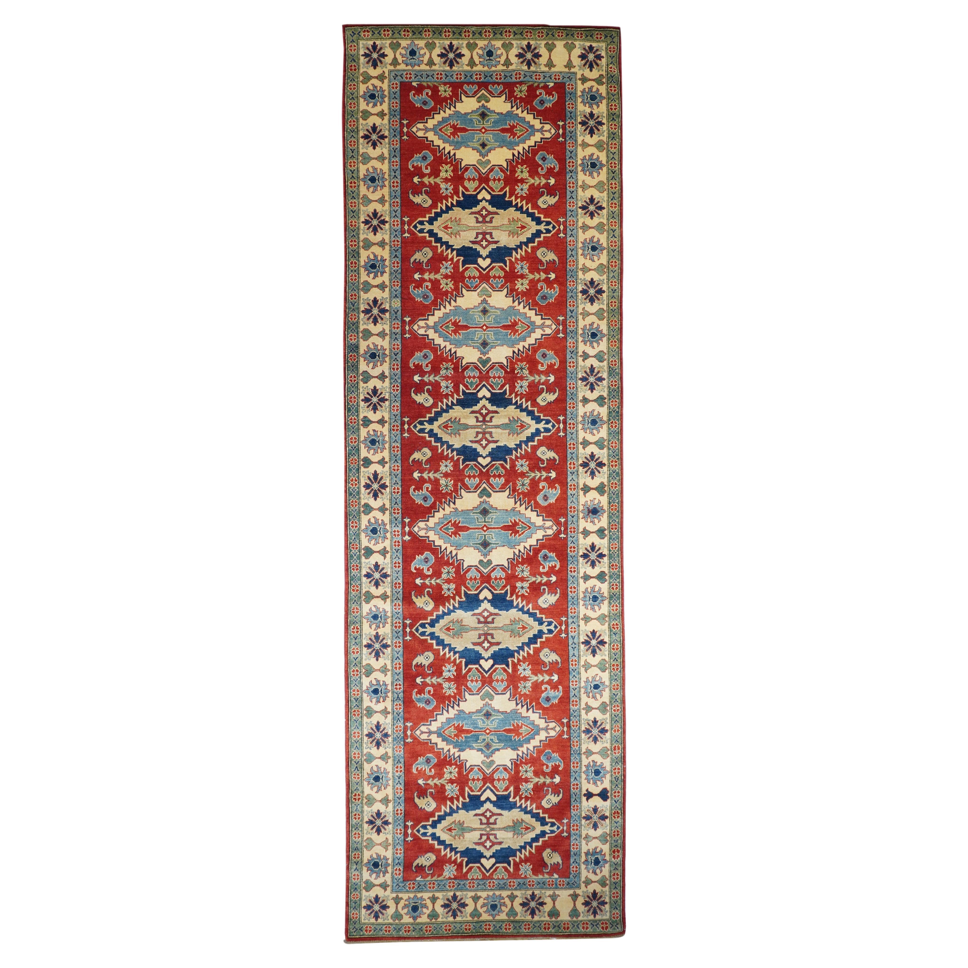 Kazak-Läufer 5'0" x 16'4'' im Angebot