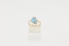 Kazakhstan turquoise ring, natural color