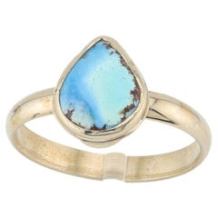 Kazakhstan turquoise ring, natural color