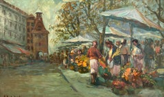 Place of Molard and its flower market