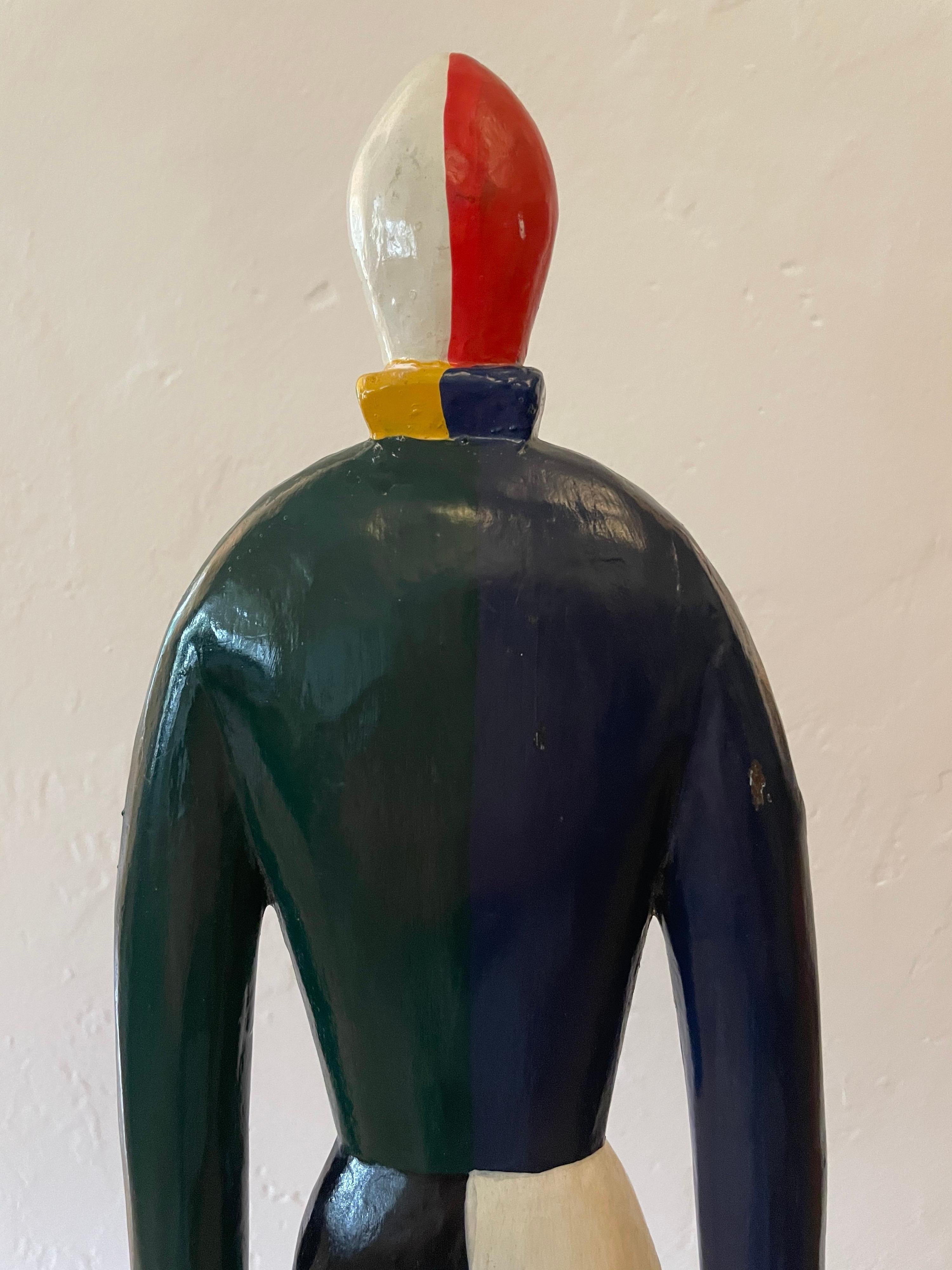 Kazimir Malevich Sculptures avant-gardes Sportsmen, Groupe original de 4 pièces en vente 1