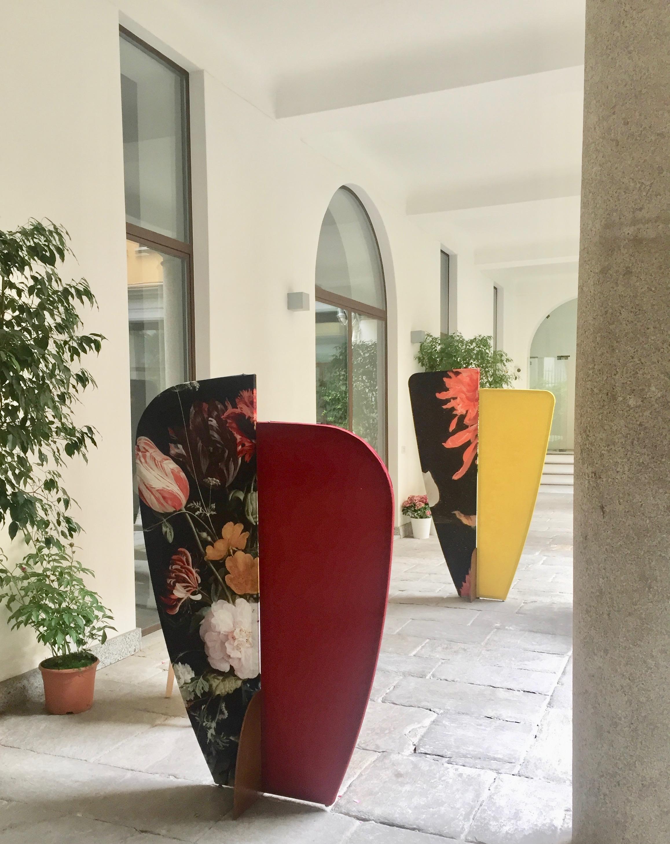 Kazimir-Raumteiler von Col, Floral-Muster Typ C, Dekorteiler inspiriert von Kunst (Stahl) im Angebot