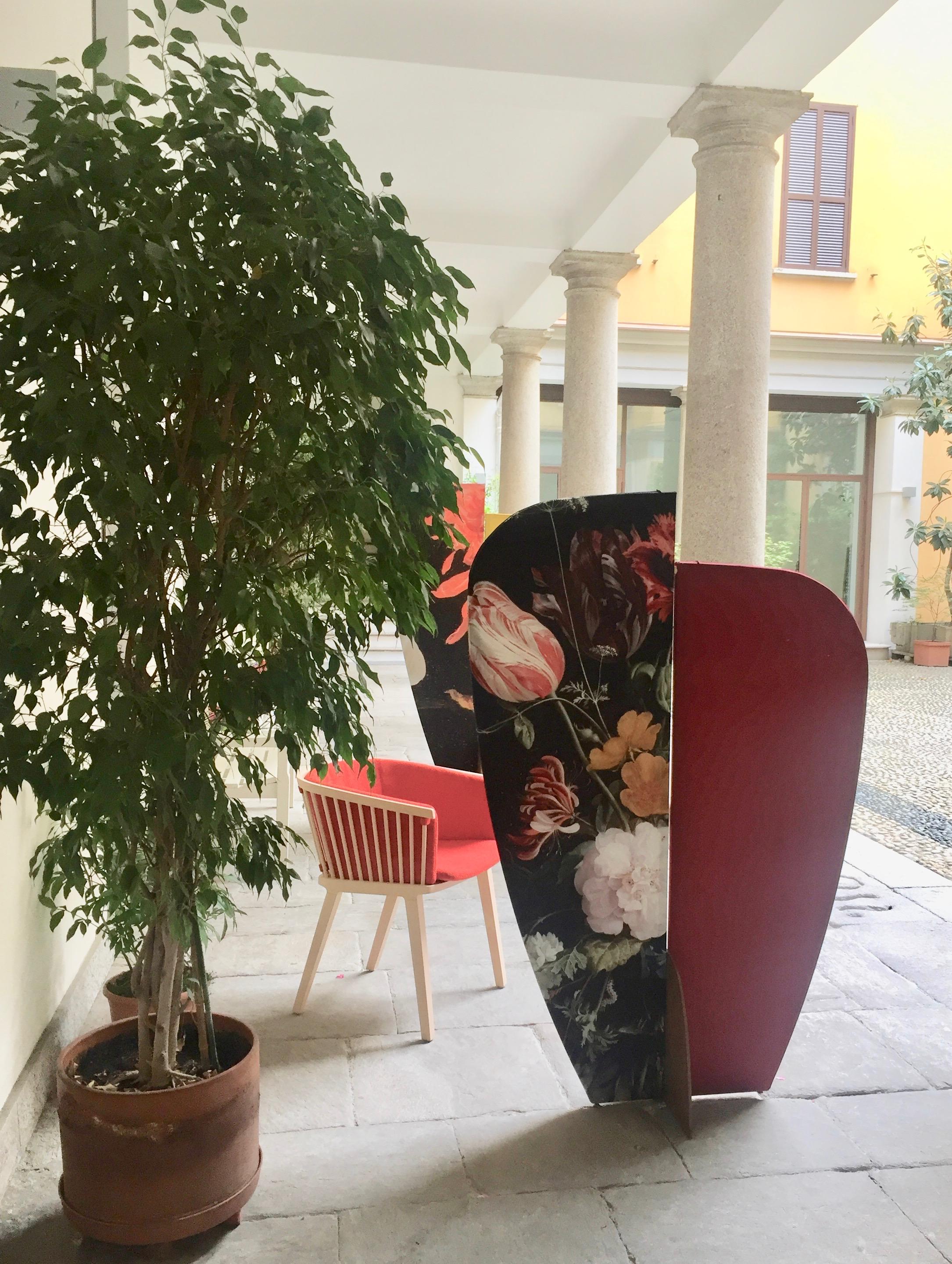 Set di paraventi Kazimir di Colé, 3 motivi floreali, divisori ispirati all'Art Decor in vendita 4