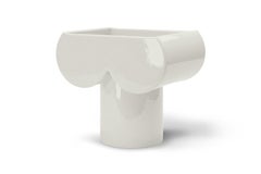 Kazuhide Takahama: Keramikvase „Cnosso“ in Kreideweiß für Cassina