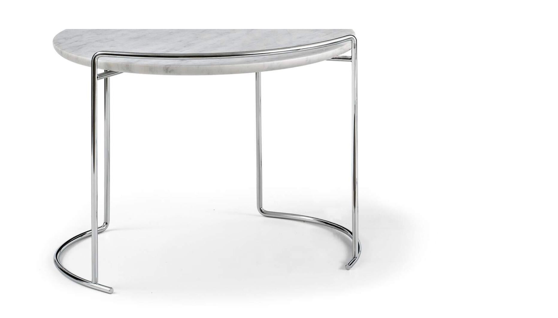 Chrome Kazuhide Takahama Djuna Low Table For Cassina For Sale