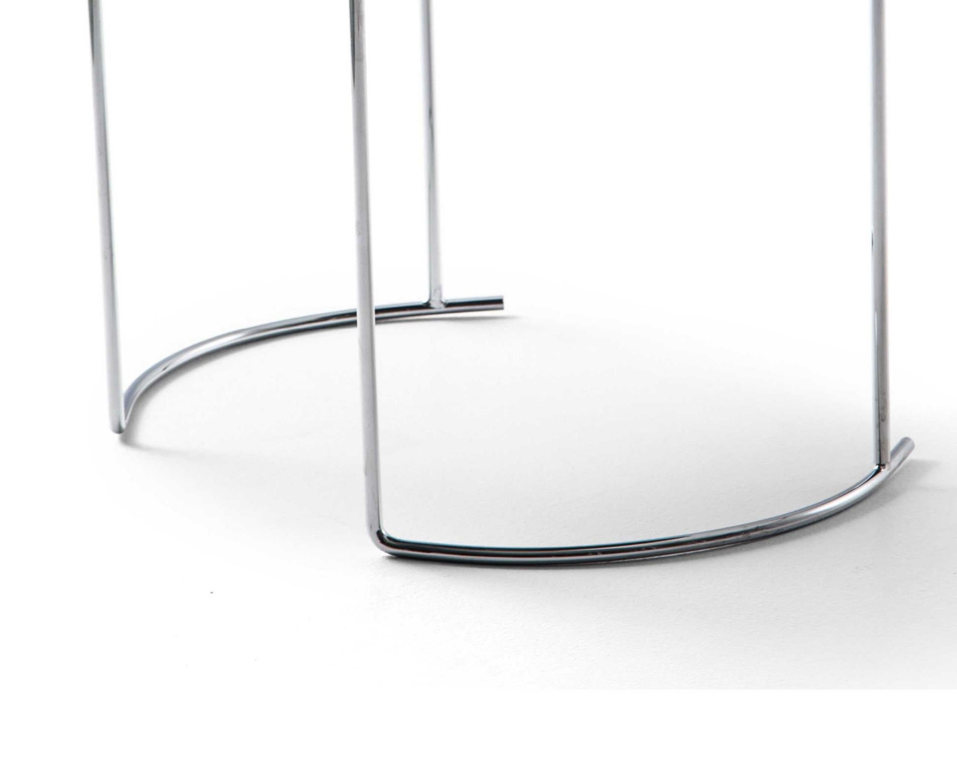 Chrome Kazuhide Takahama Djuna Low Table For Cassina For Sale