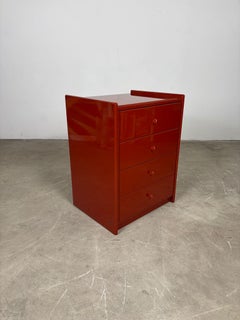 Kazuhide Takahama for Gavina - Dark Red Lacquered Chest of Drawers, Italy, 1960s