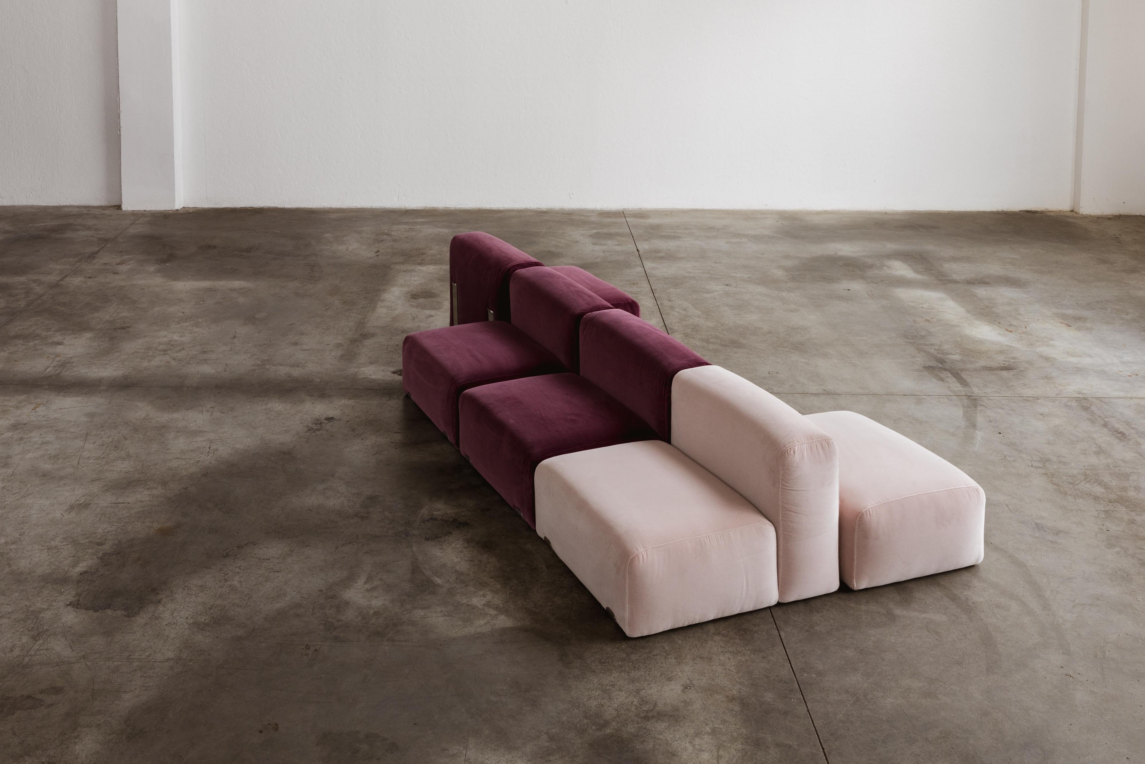 Kazuhide Takahama “Marcel” Modular Sofa for Gavina, 1965, Set of 5 For Sale 4