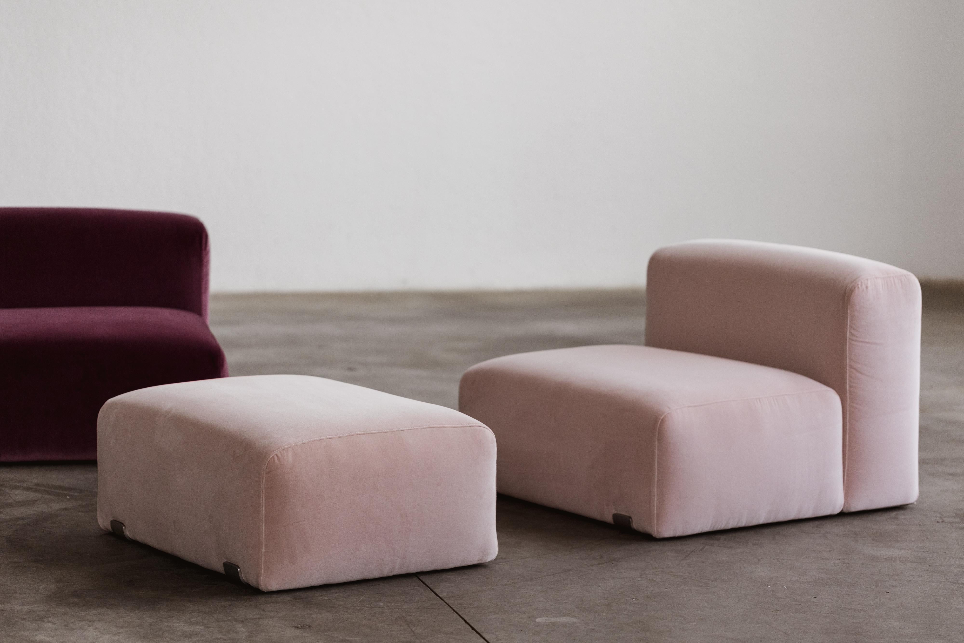 Italian Kazuhide Takahama “Marcel” Modular Sofa for Gavina, 1965, Set of 5 For Sale