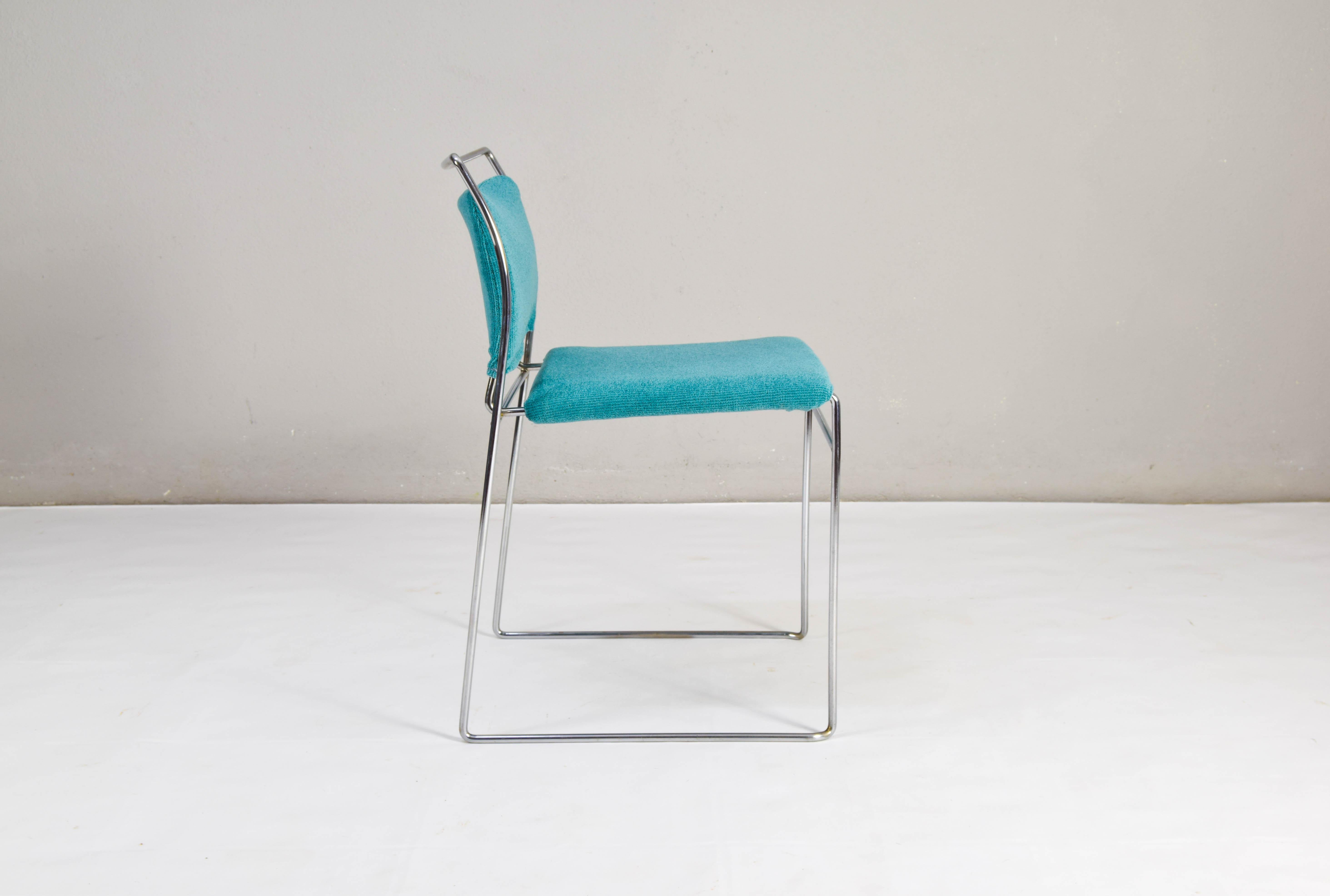 Kazuhide Takahama Mid-Century Modern Velvet Tulu Chairs to MYC Gavina Set of Six For Sale 5