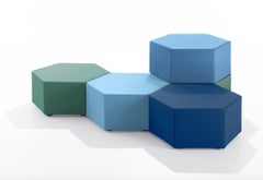 Kazuhide Takahama Satz von 5 sechseckigen Poufs 'Esa' für B-Line