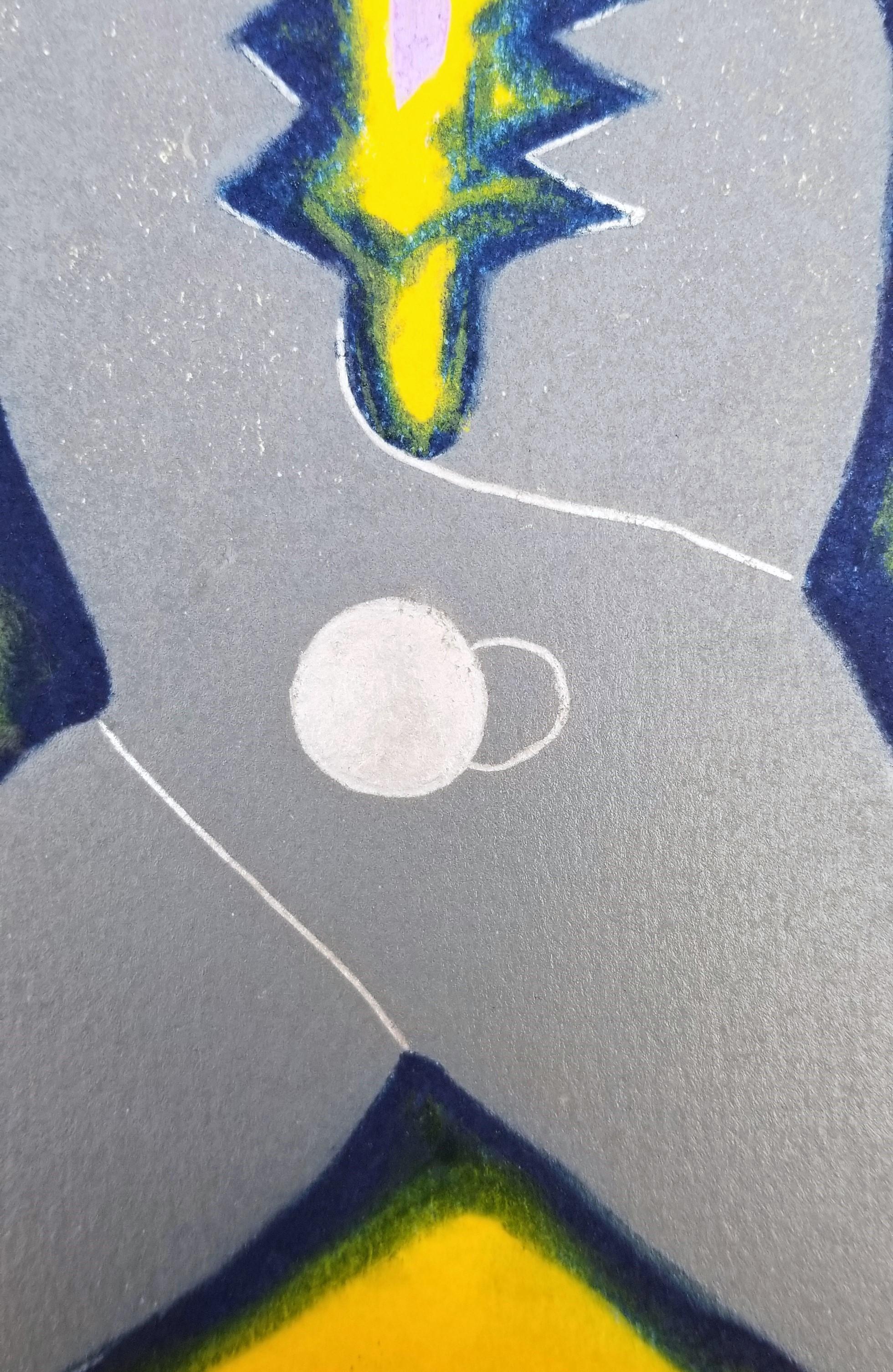 Una pinza /// Kazuhide Yamazaki Monotipo Contemporaneo Pop Art Strumenti Giallo Stampa in vendita 11