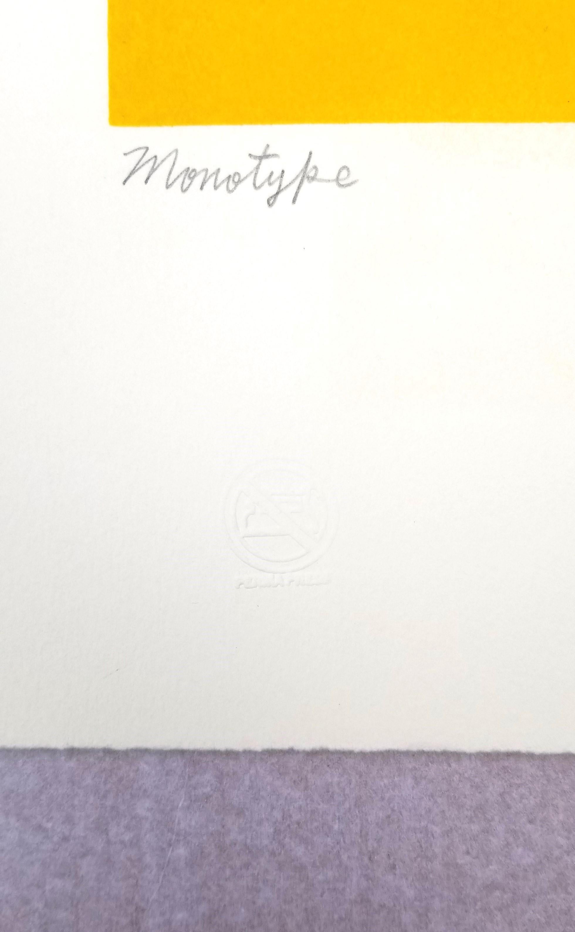 Una pinza /// Kazuhide Yamazaki Monotipo Contemporaneo Pop Art Strumenti Giallo Stampa in vendita 4