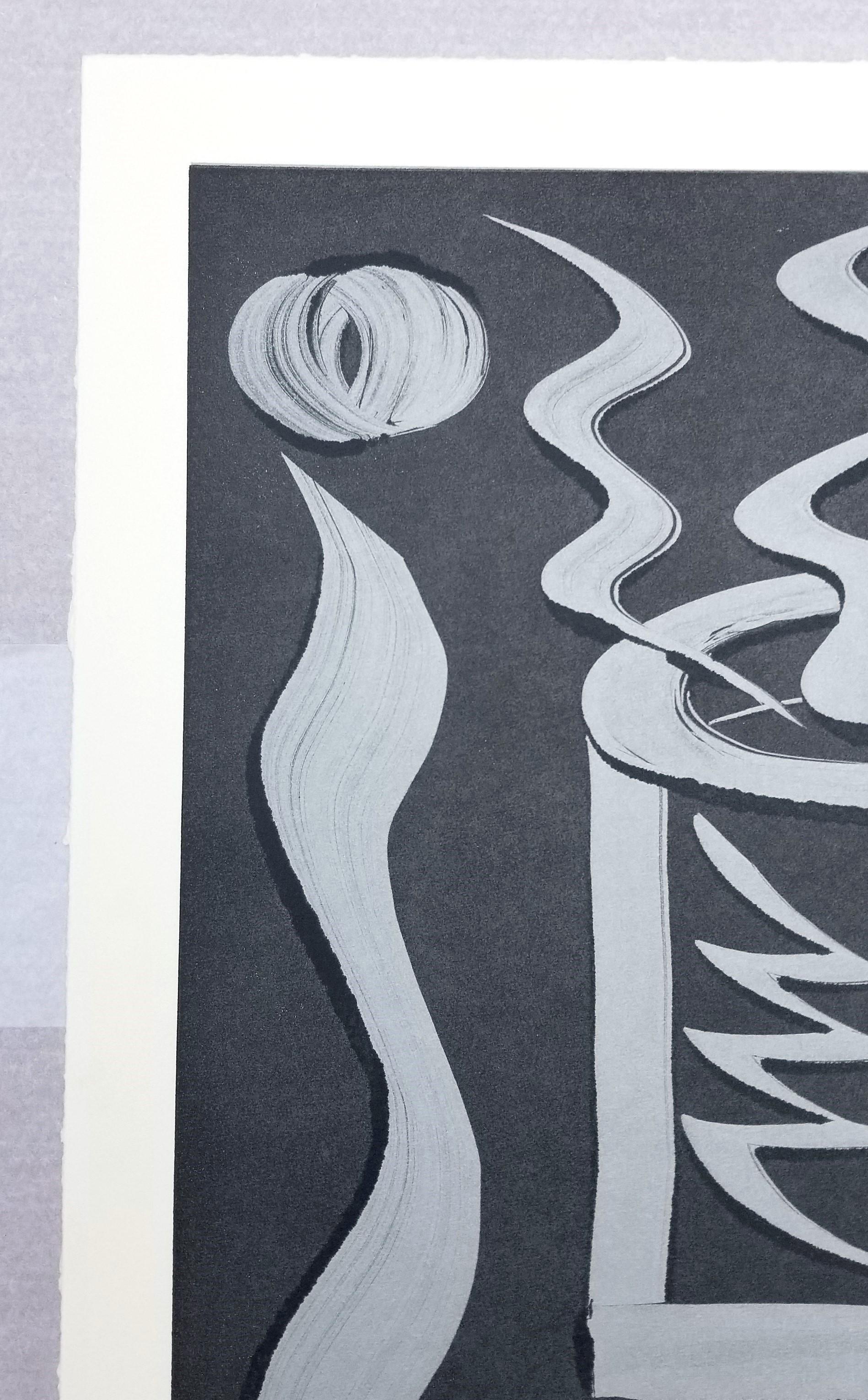 Kaffeebecher /// Contemporary Abstract Pop Art The Rolling Stones Monotype Print im Angebot 2