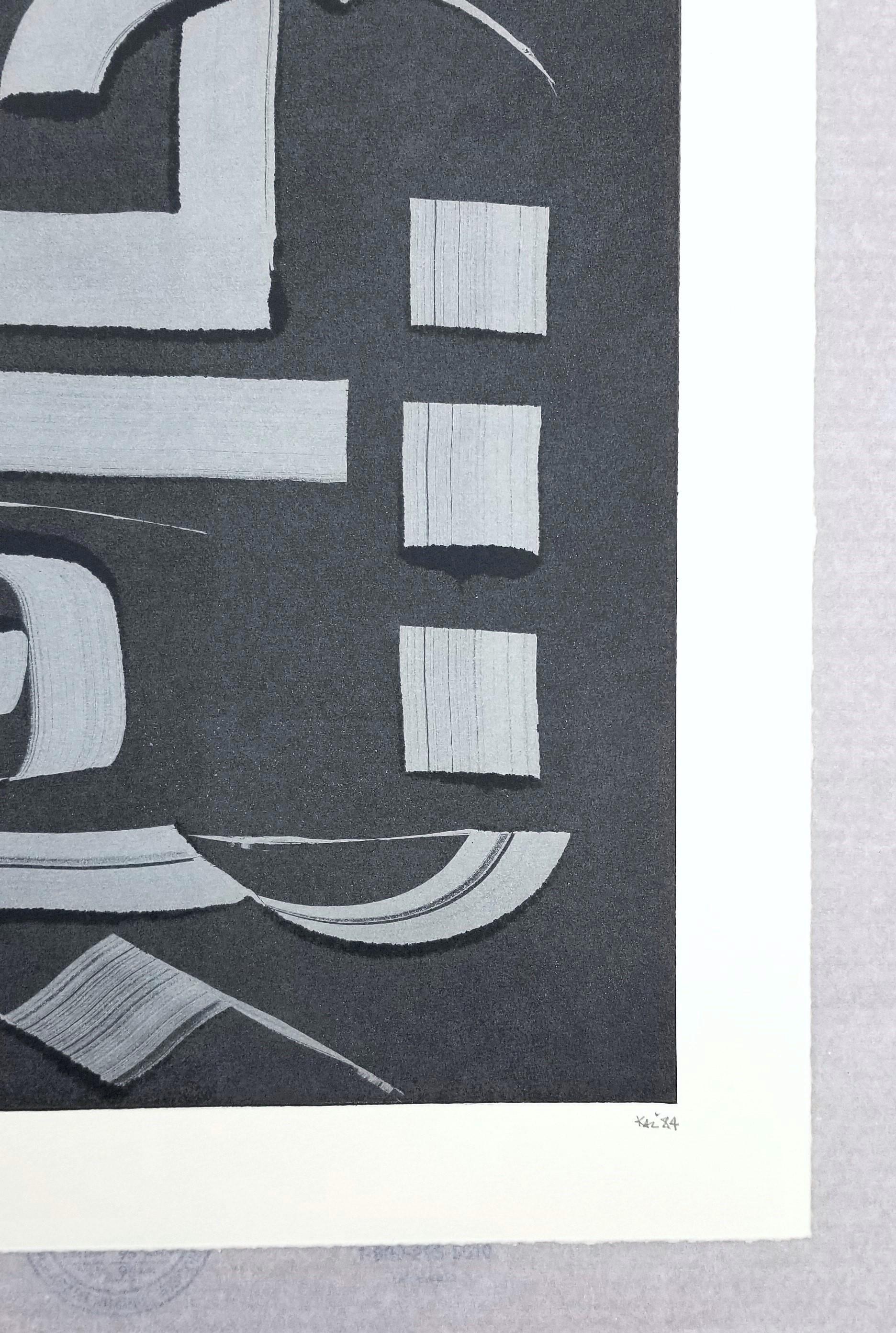 Kaffeebecher /// Contemporary Abstract Pop Art The Rolling Stones Monotype Print im Angebot 4