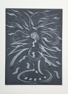 Electric Fan /// Contemporary Abstract Pop Art The Rolling Stones Monotype Print