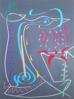 Caffettiera per espresso /// Arte astratta contemporanea Colazione di caffè The Rolling Stones