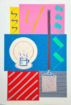 House Job /// Kazuhide Yamazaki Monotype Contemporary Pop Art Coffee Interior