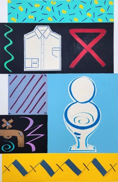 Morning Rush /// Kazuhide Yamazaki Monotype Contemporary Pop Art Bathroom Shirt