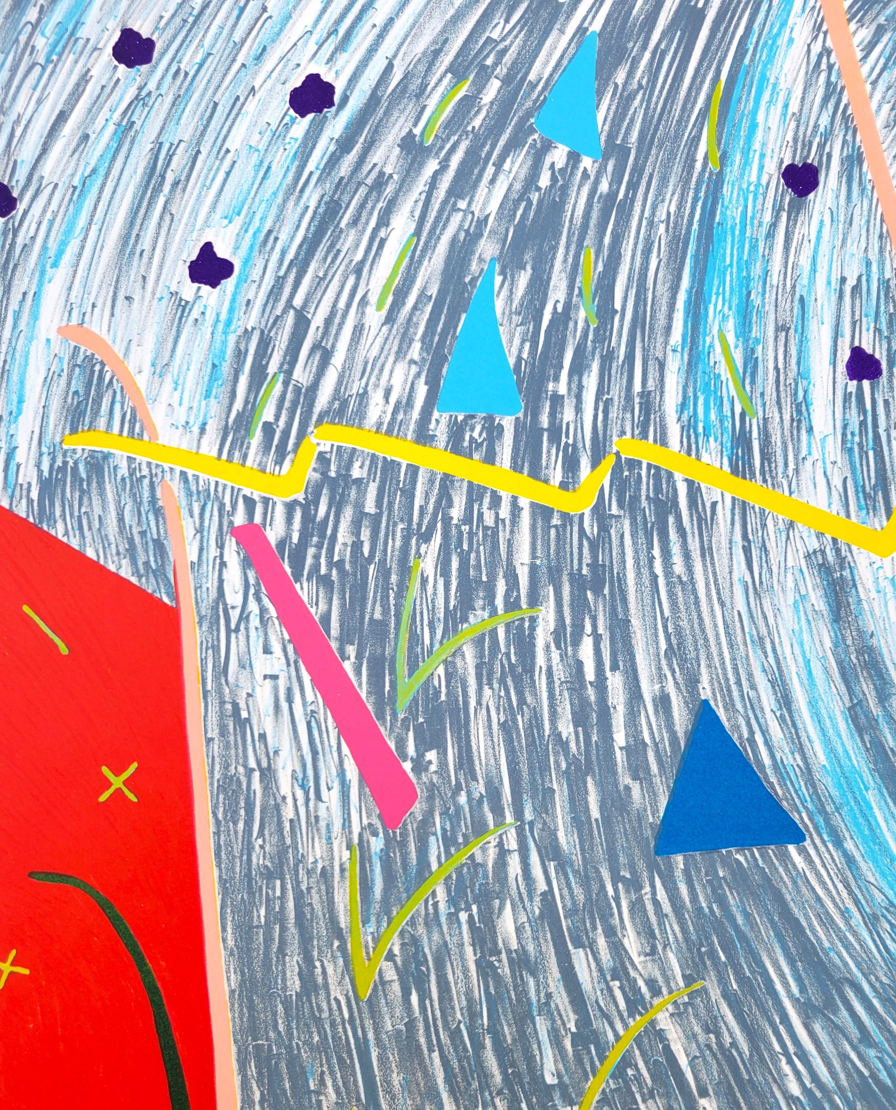 Pouring Water /// Contemporary Abstract Expressionism Geometric Rolling Stones For Sale 8