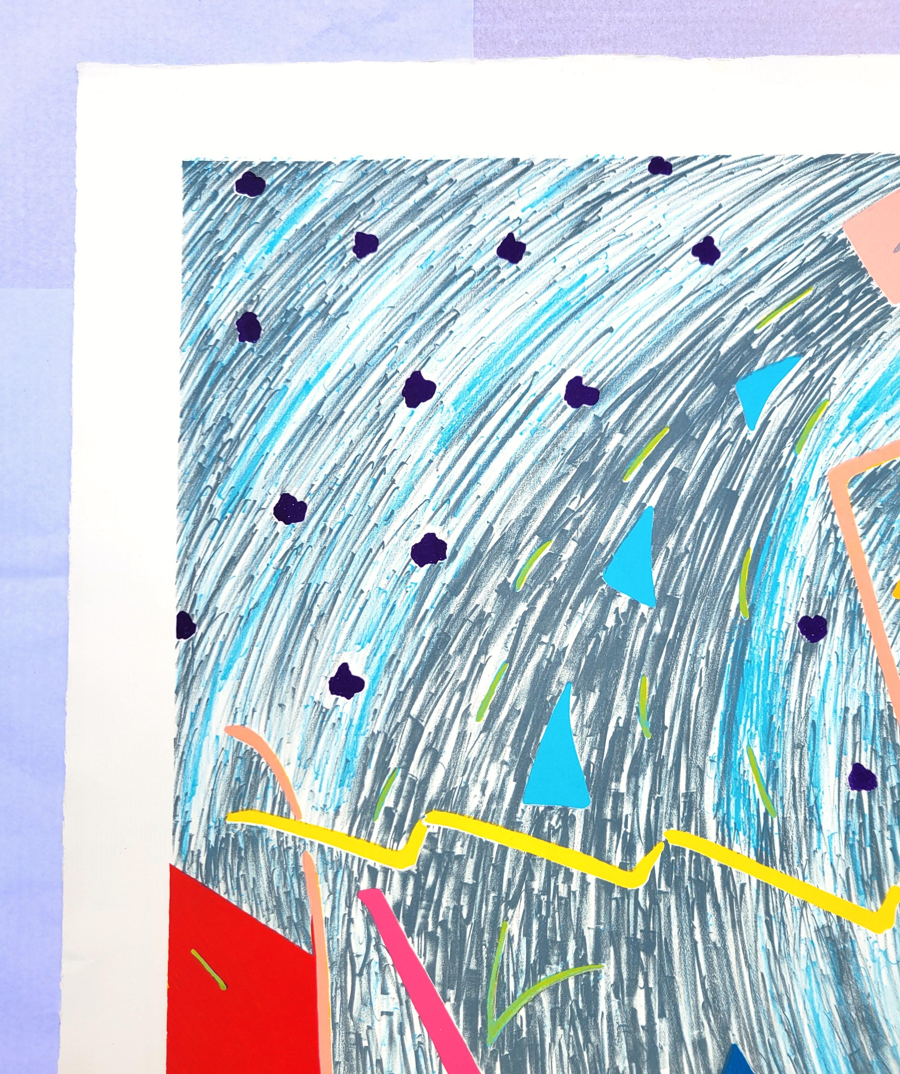 Pouring Water /// Contemporary Abstract Expressionism Geometric Rolling Stones For Sale 2