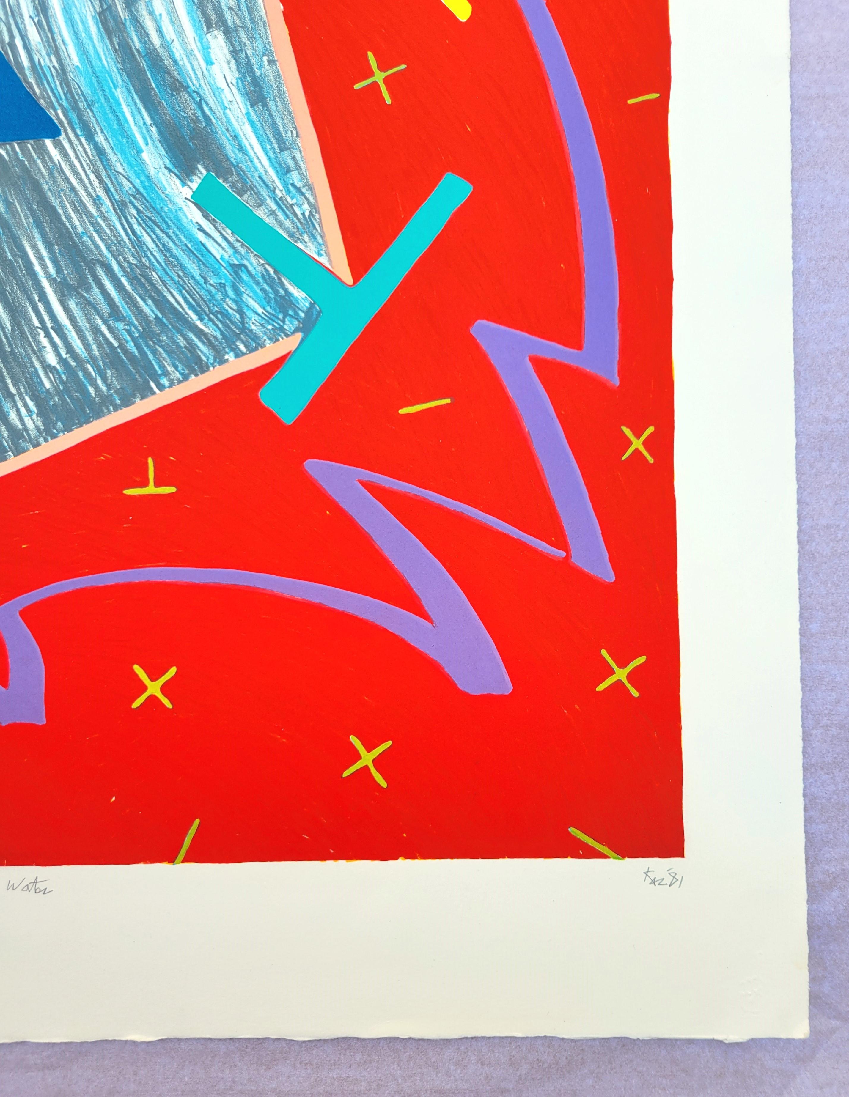 Pouring Water /// Contemporary Abstract Expressionism Geometric Rolling Stones For Sale 4