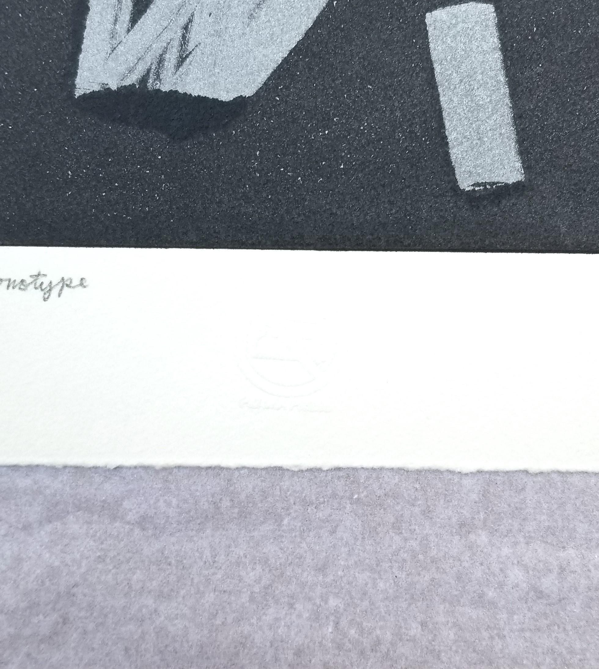 Reißzwecke /// Contemporary Abstract Pop Art The Rolling Stones Monotype Thumbtack im Angebot 5