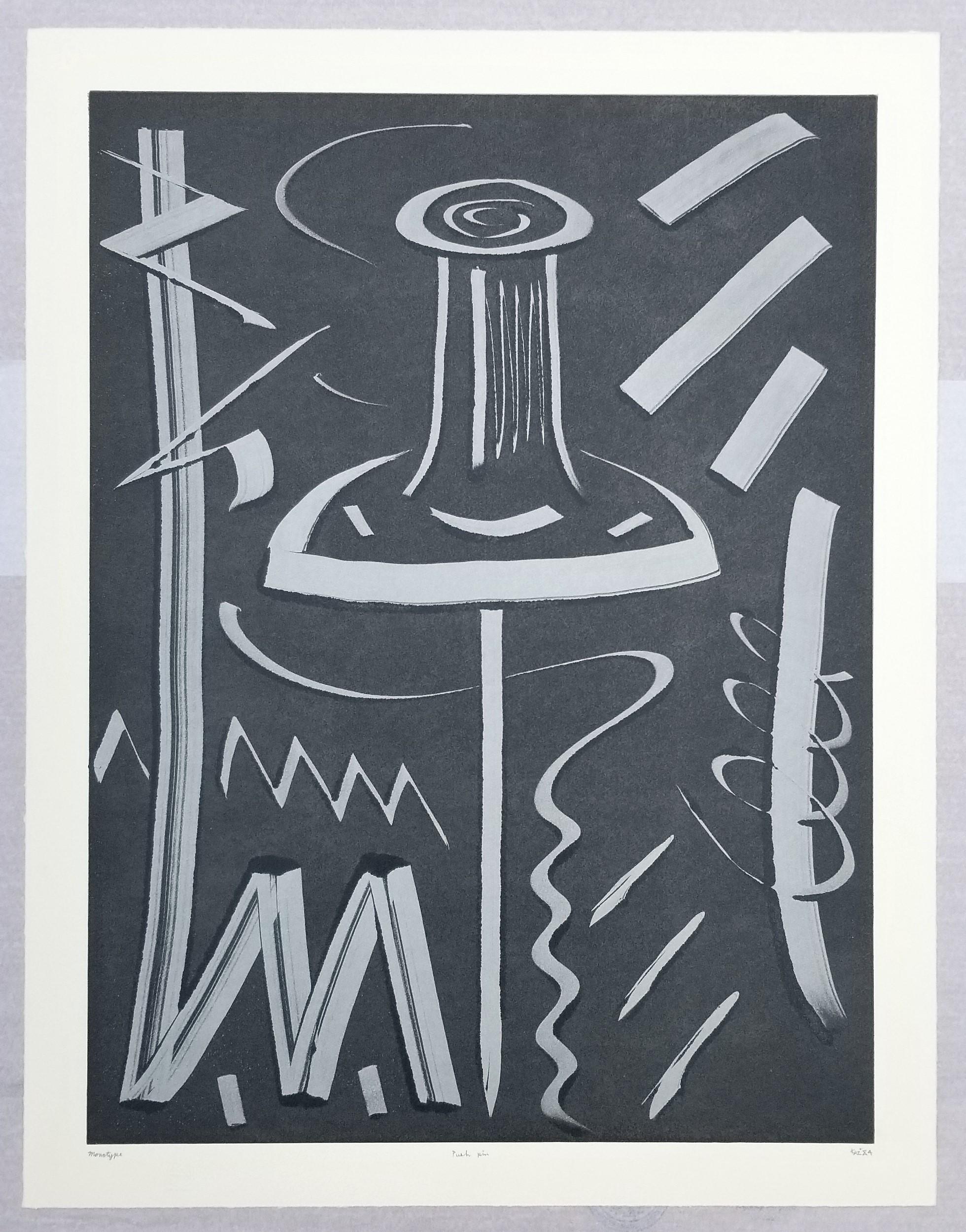 Reißzwecke /// Contemporary Abstract Pop Art The Rolling Stones Monotype Thumbtack (Zeitgenössisch), Print, von Kazuhide Yamazaki