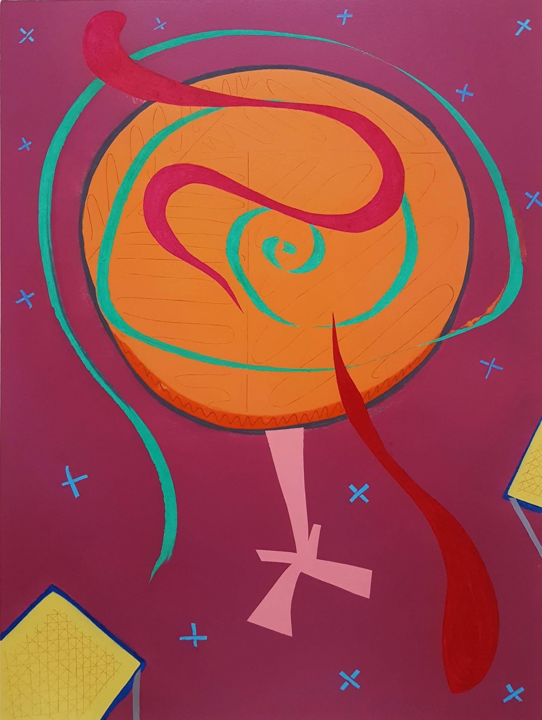 Tavola rotonda /// Contemporary Street Pop Art Abstract Modern The Rolling Stones
