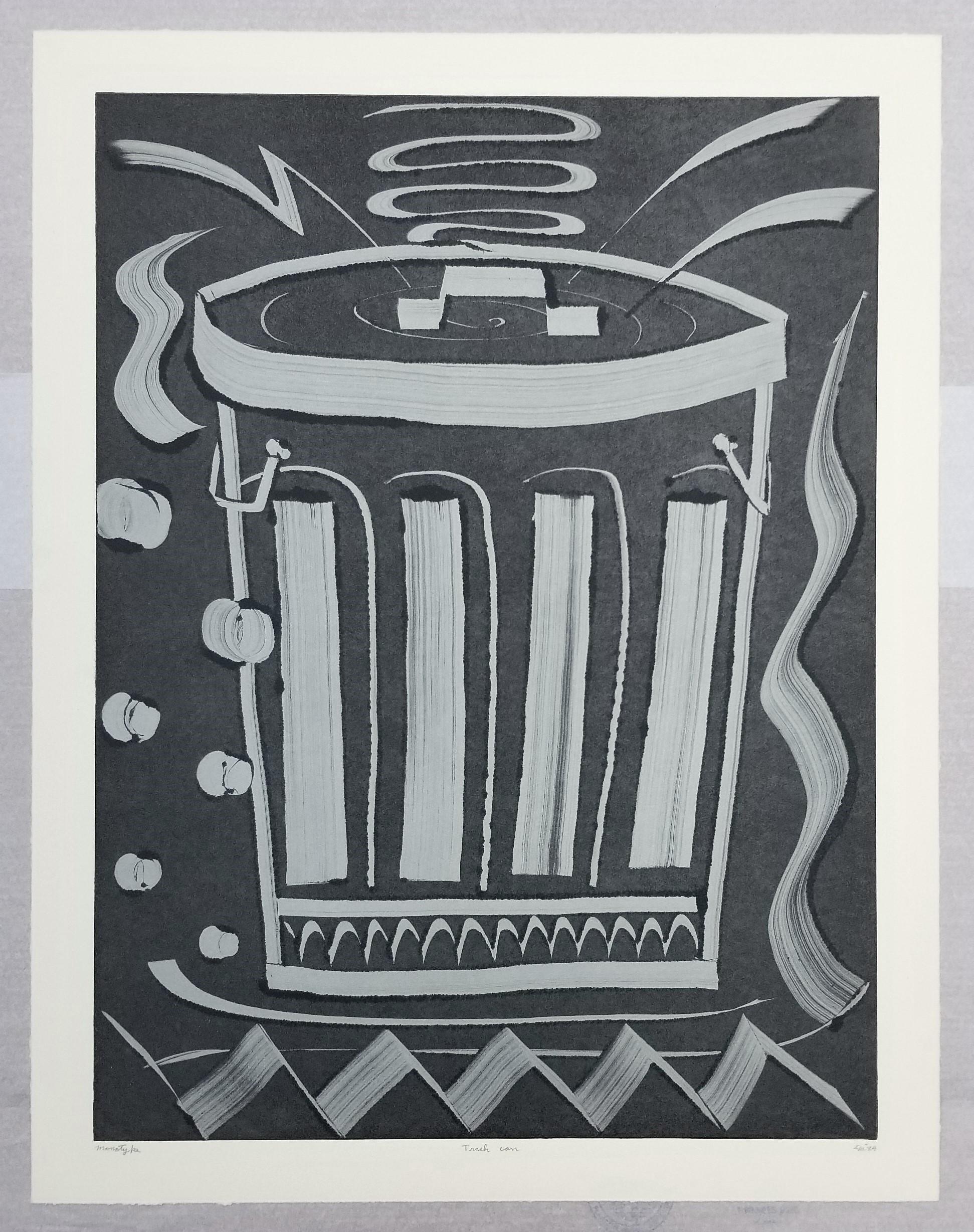 Mülleimer /// Contemporary Abstract Pop Art The Rolling Stones Monotype Industrie (Pop-Art), Print, von Kazuhide Yamazaki