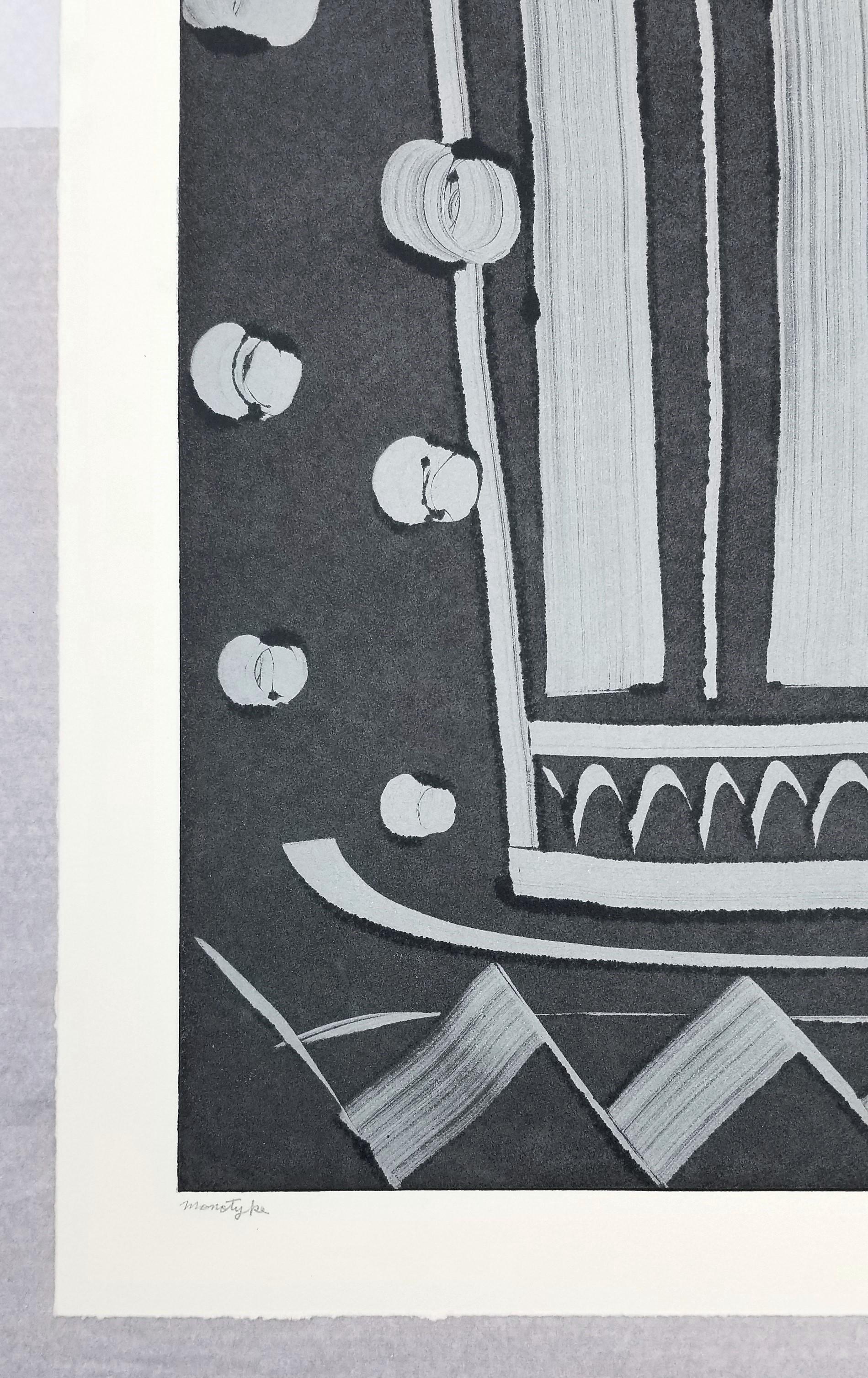 Mülleimer /// Contemporary Abstract Pop Art The Rolling Stones Monotype Industrie (Schwarz), Abstract Print, von Kazuhide Yamazaki
