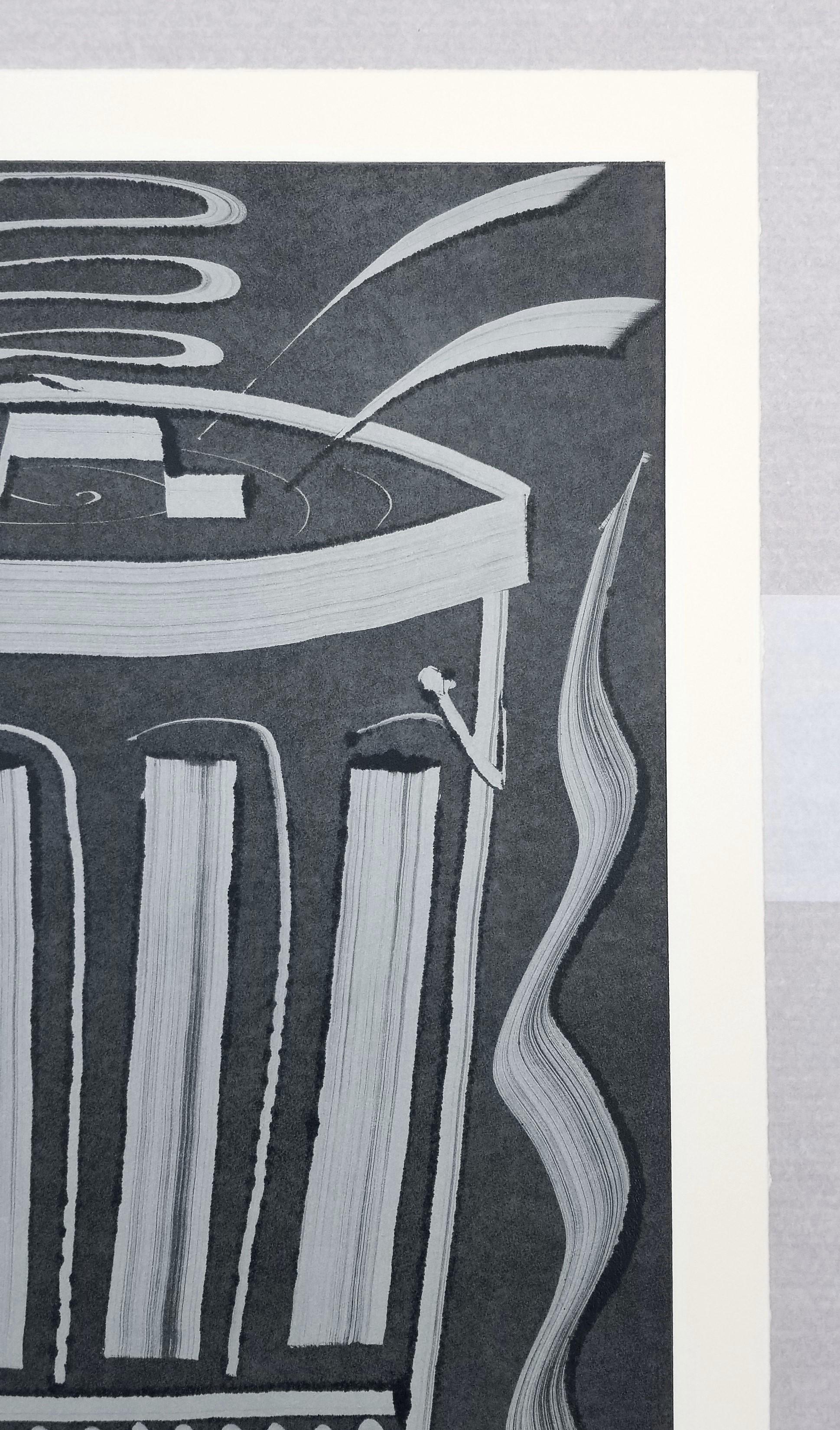 Mülleimer /// Contemporary Abstract Pop Art The Rolling Stones Monotype Industrie im Angebot 1
