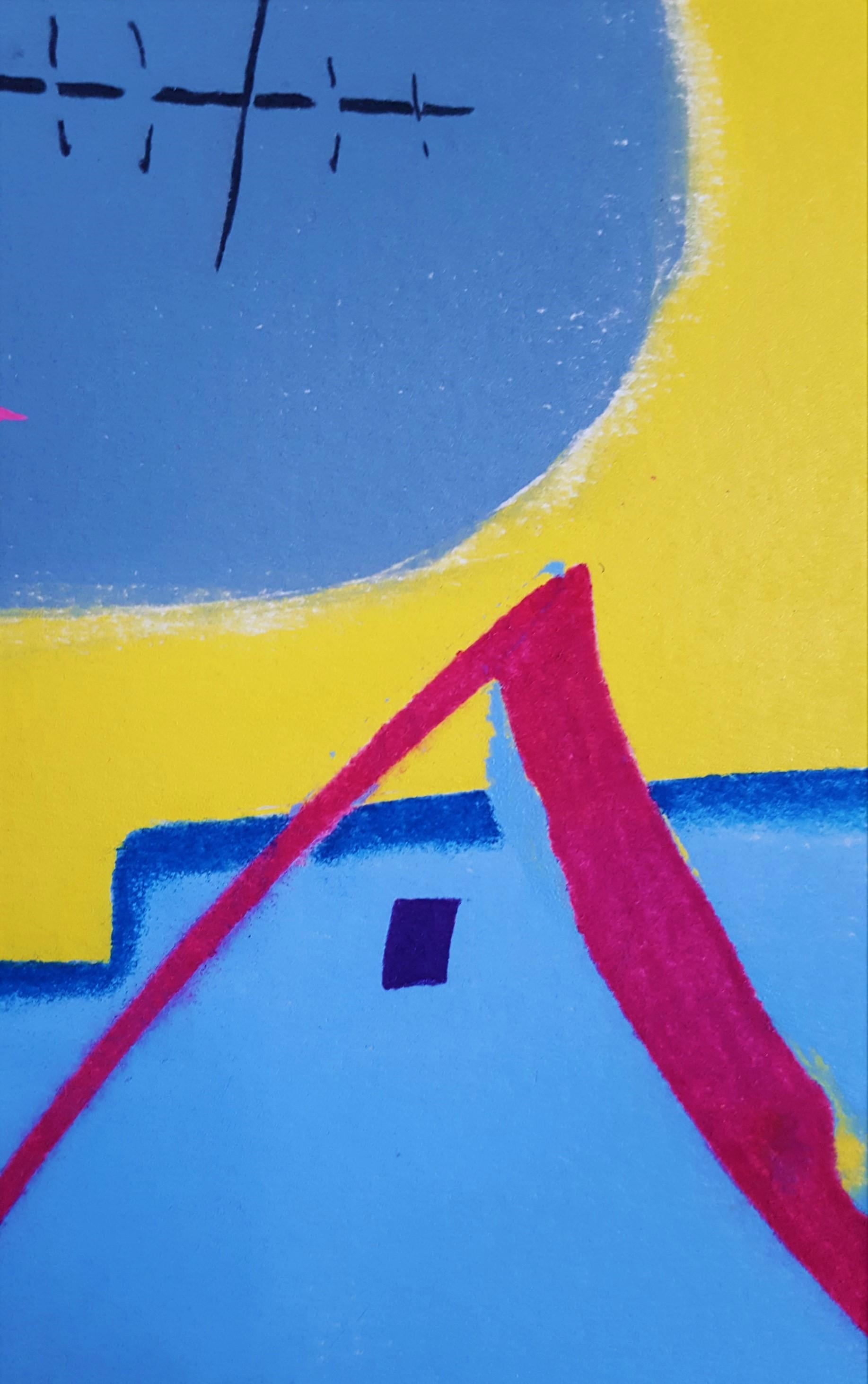 Yellow Alarm Clock Radio /// Contemporary Pop Art Abstract The Rolling Stones en vente 7
